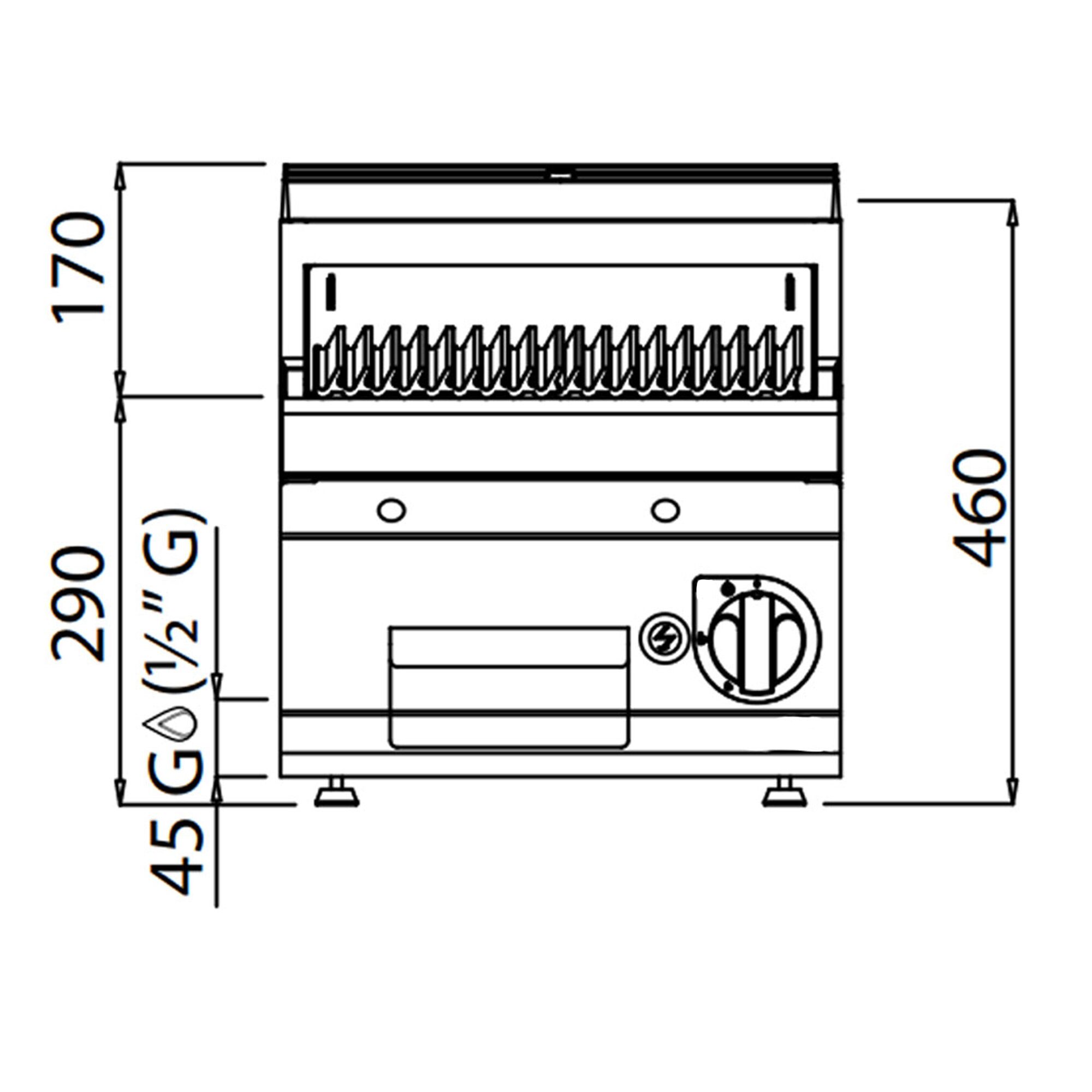 Laavakivigrill 6,9kW lauamudel