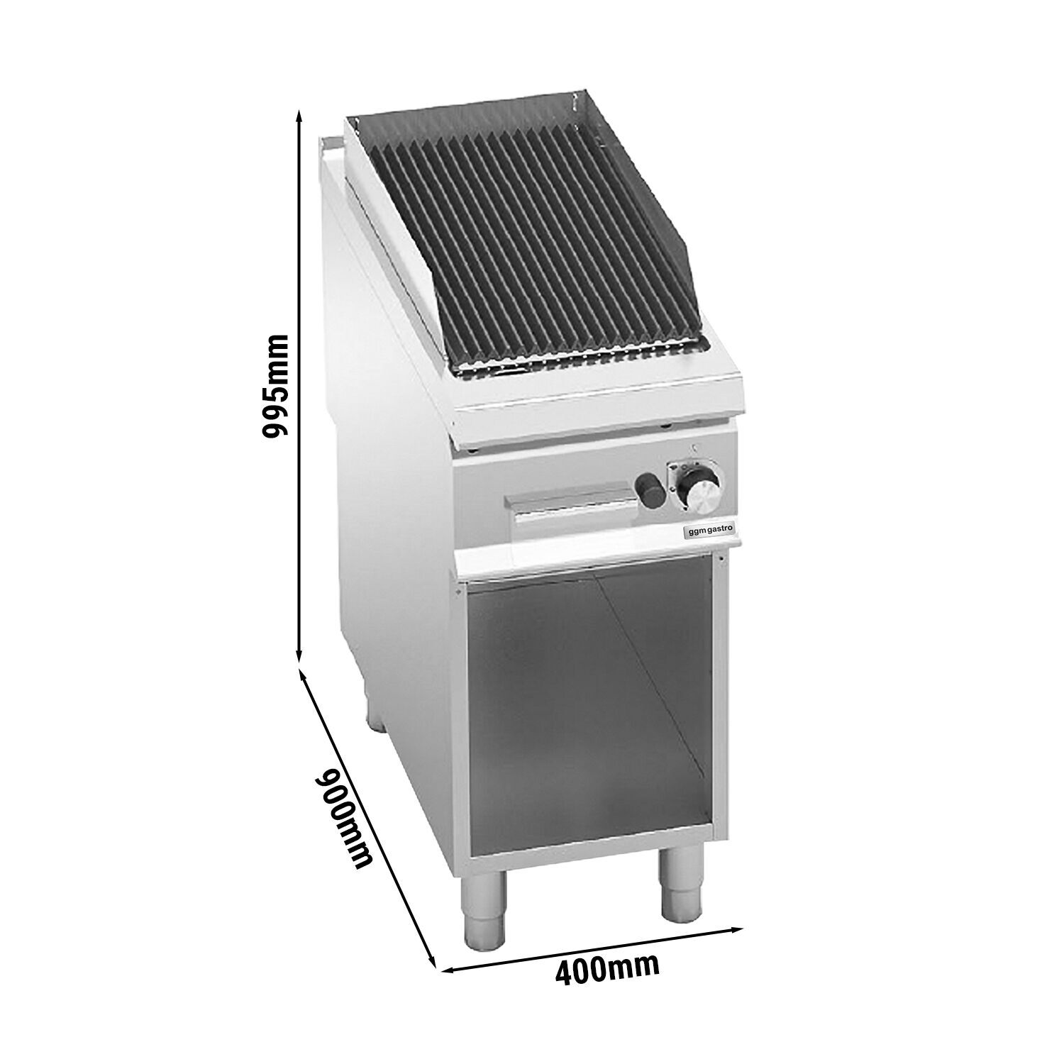 Gaasigrill Paolo 900, 400mm
