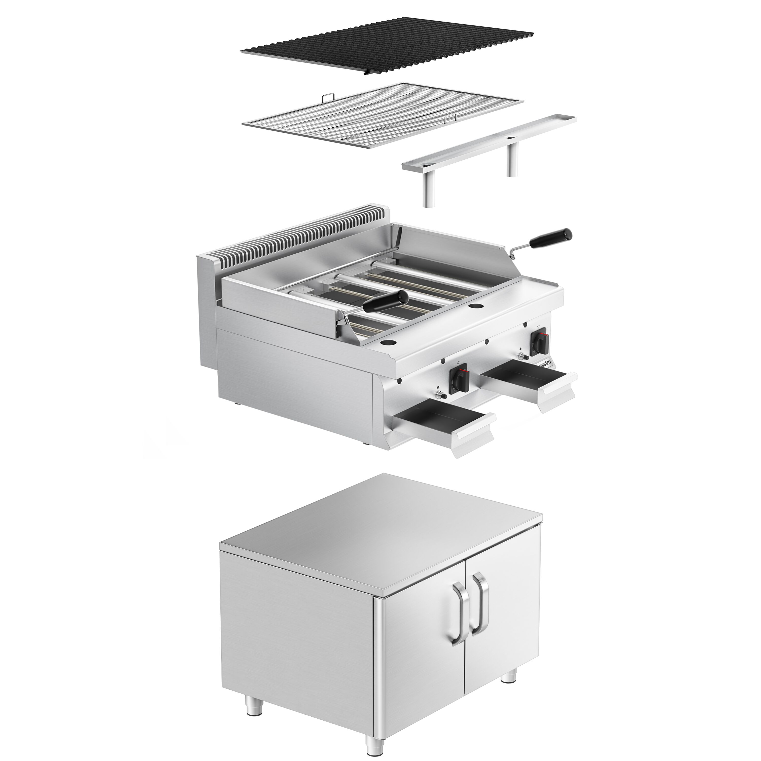 Gaasigrill Mario 700, 800mm aluskapp