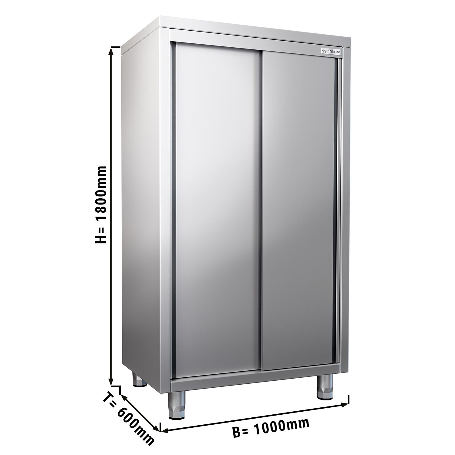 Nõudekapp 1000×600×1800mm, 2 ust