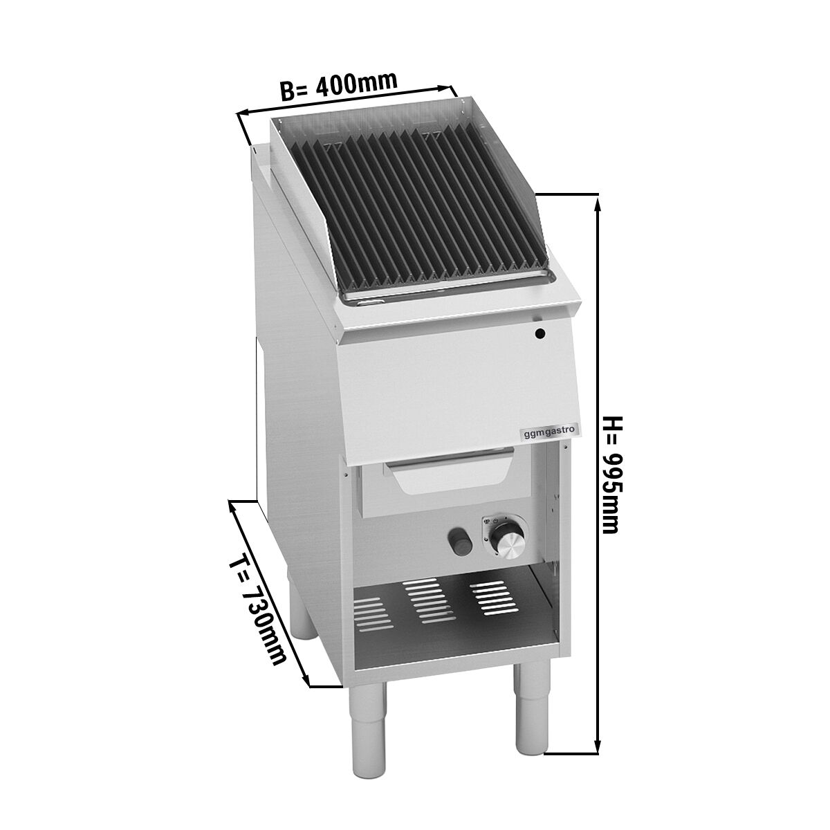 Gaasigrill Paolo 700, 400mm