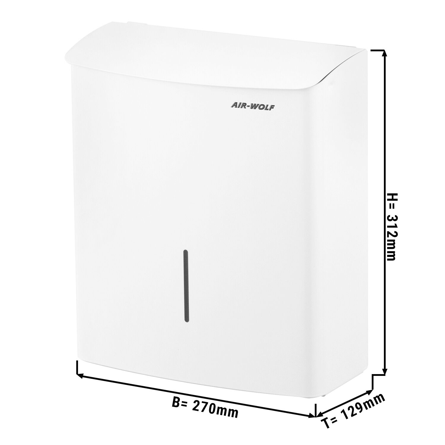 AIR-WOLF hügieeniprügikast 10L, valge