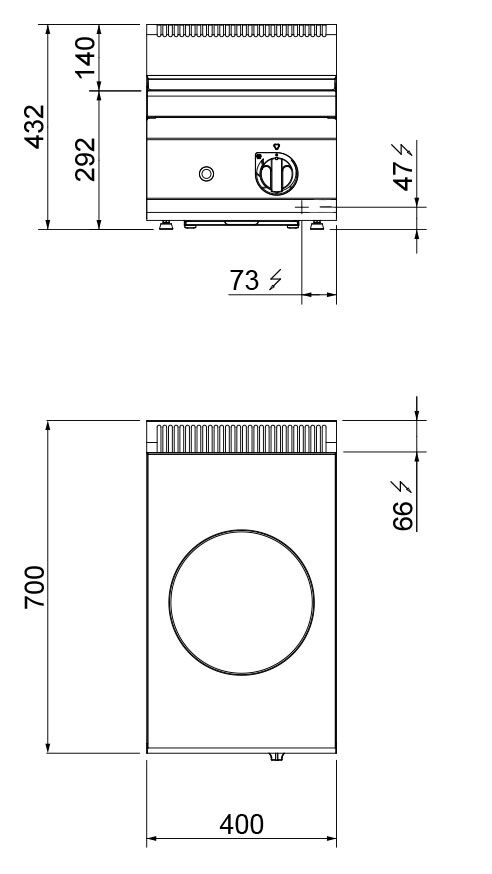 Induktsioon-wokipliit 3,5kW Ø300