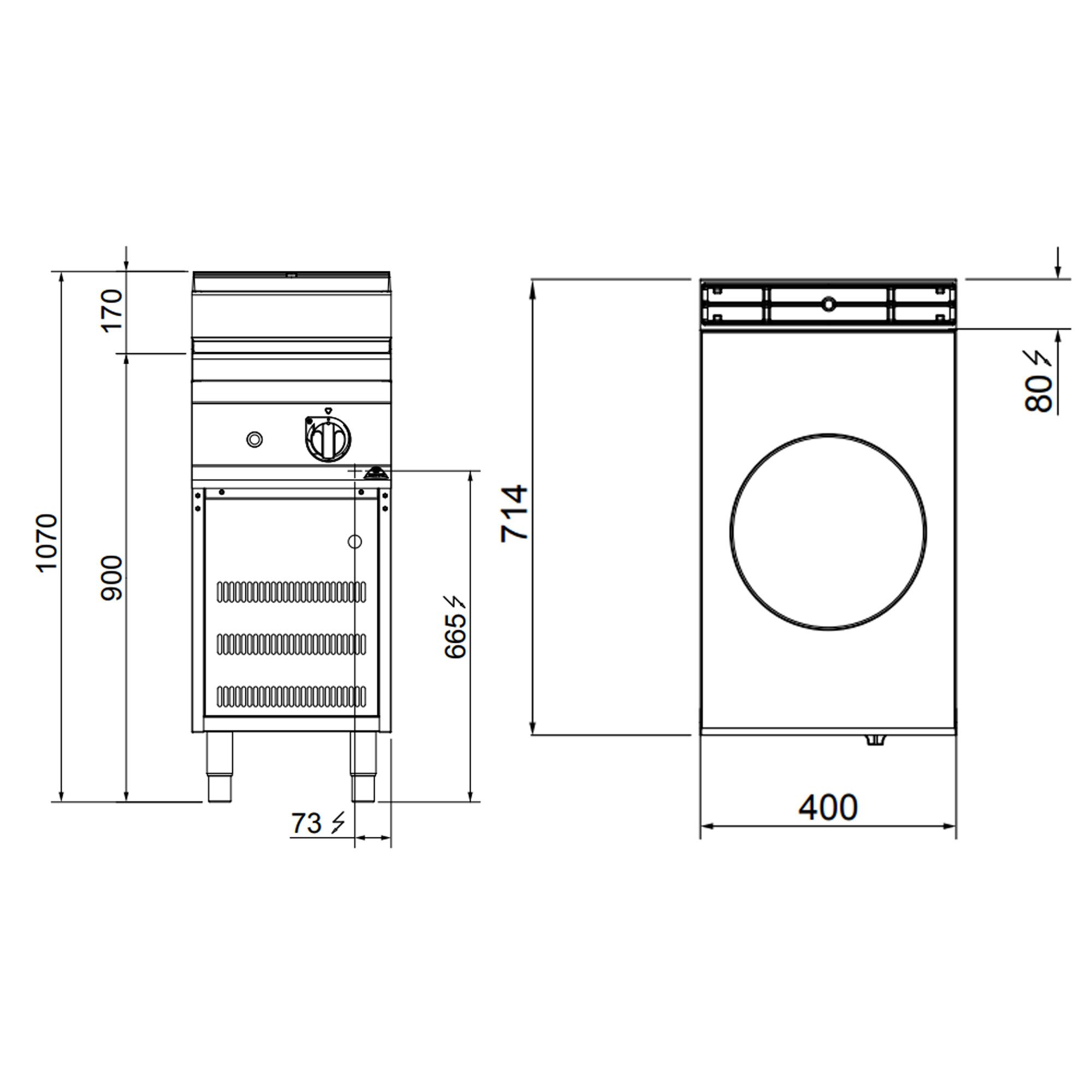 Induktsioon-wokipliit 3,5kW Ø300
