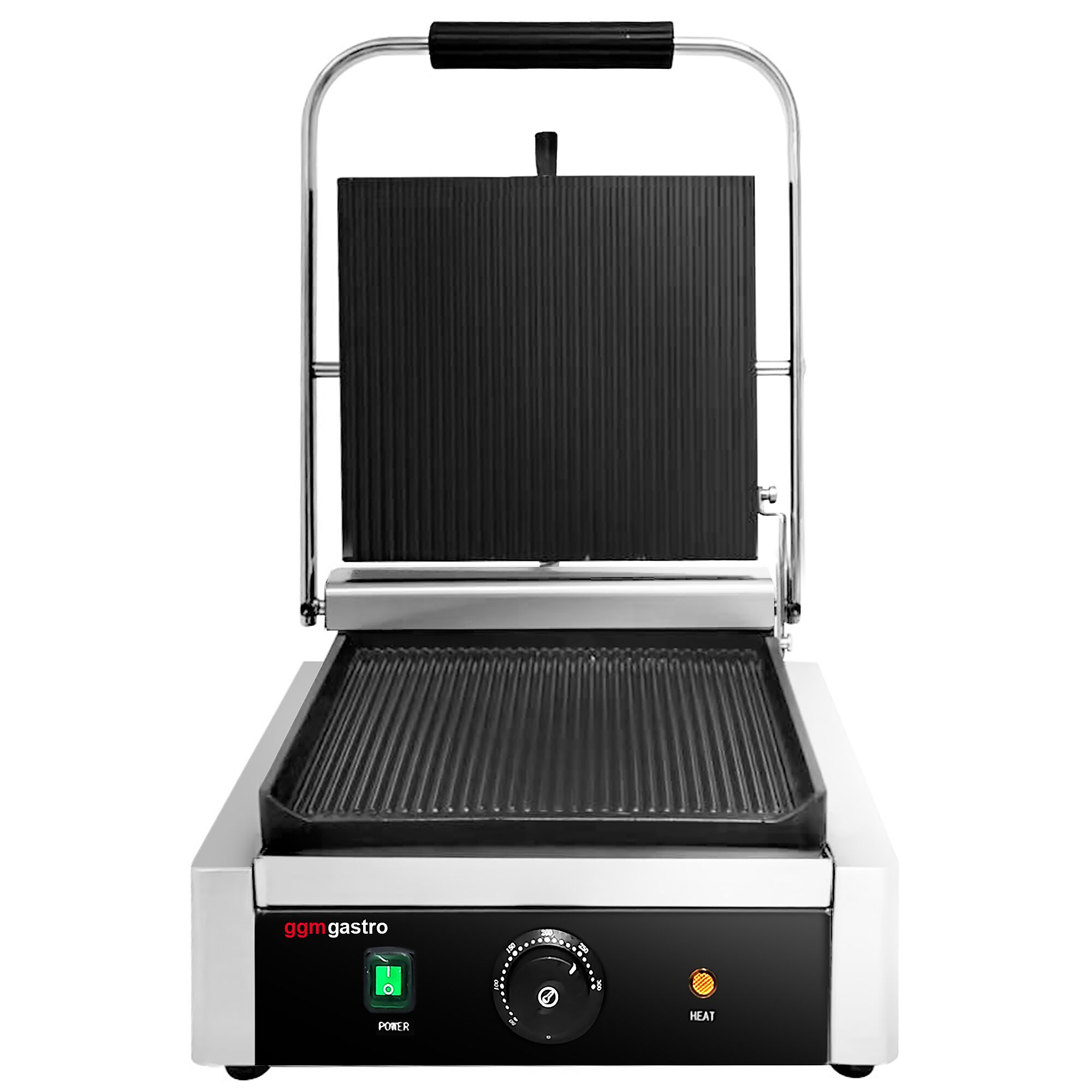Digitaalne kontaktgrill 2kW, ribilised plaadid