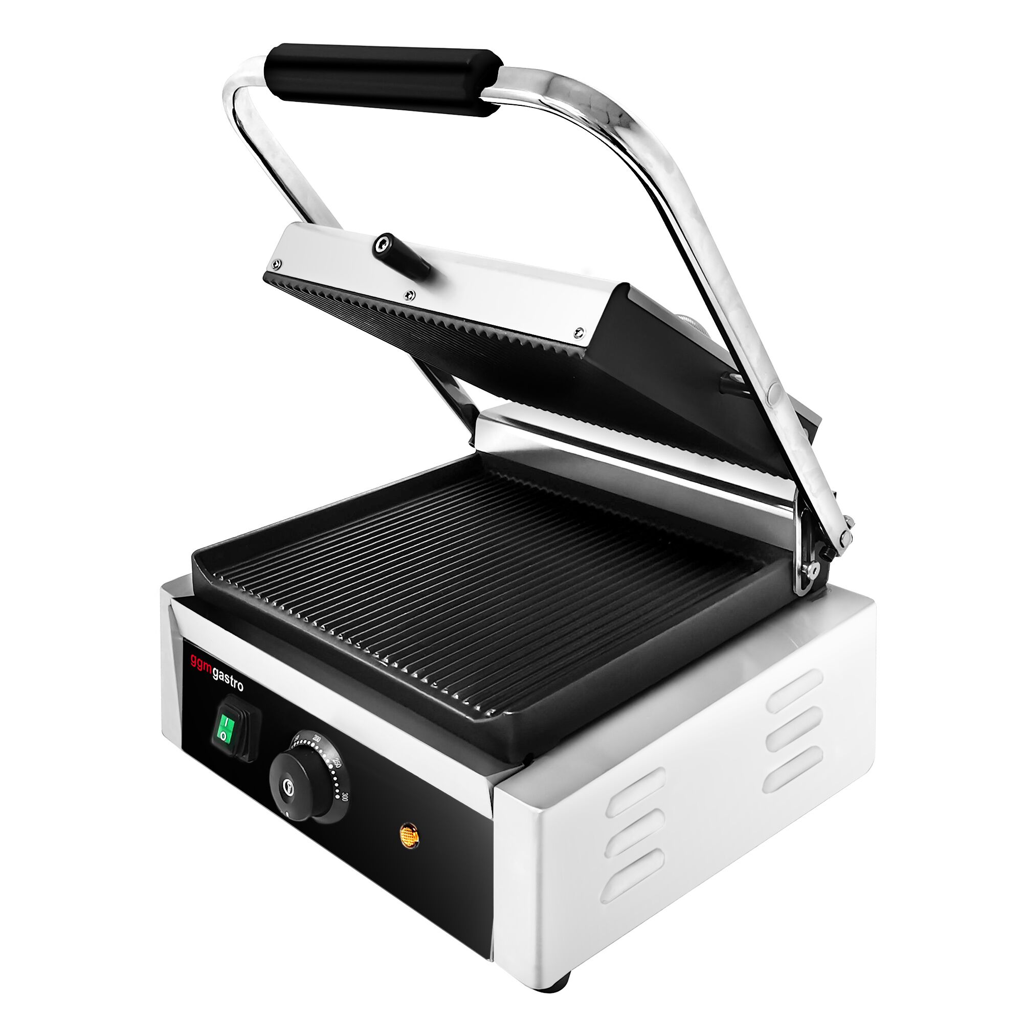 Digitaalne kontaktgrill 2kW, ribilised plaadid