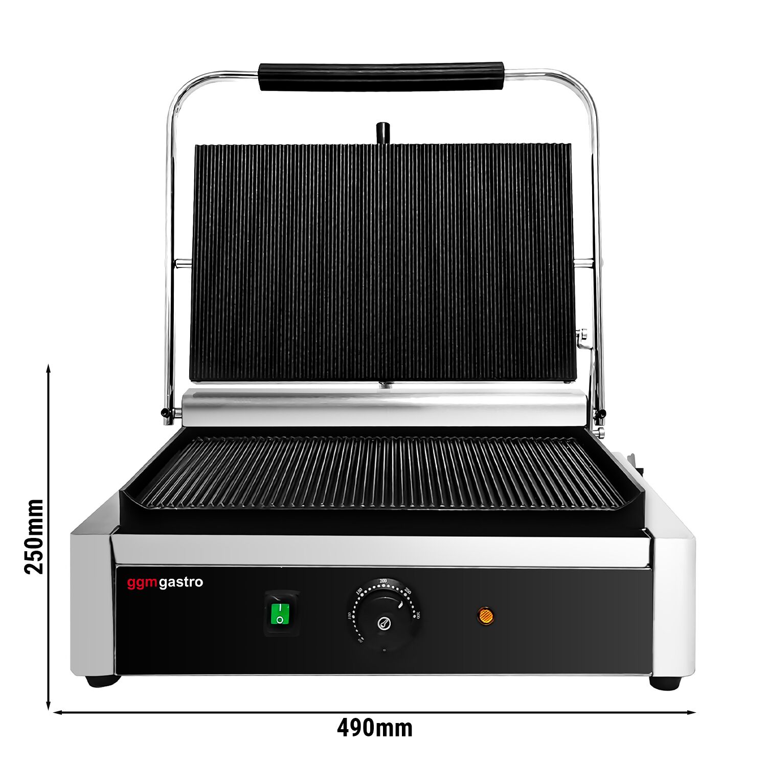 Digitaalne kontaktgrill 2,6kW, ribilised plaadid
