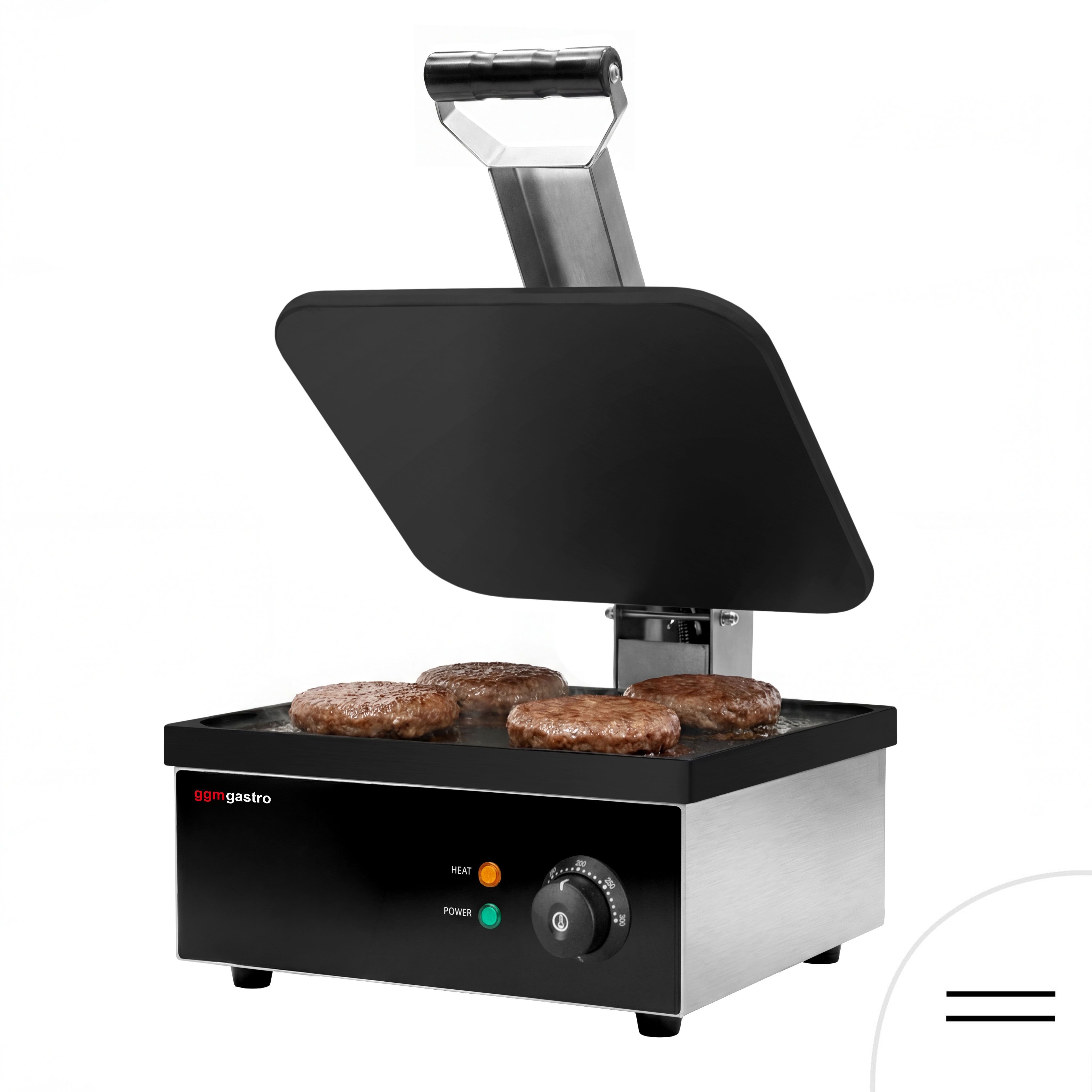 Digitaalne kontaktgrill 2,2kW, siledad plaadid