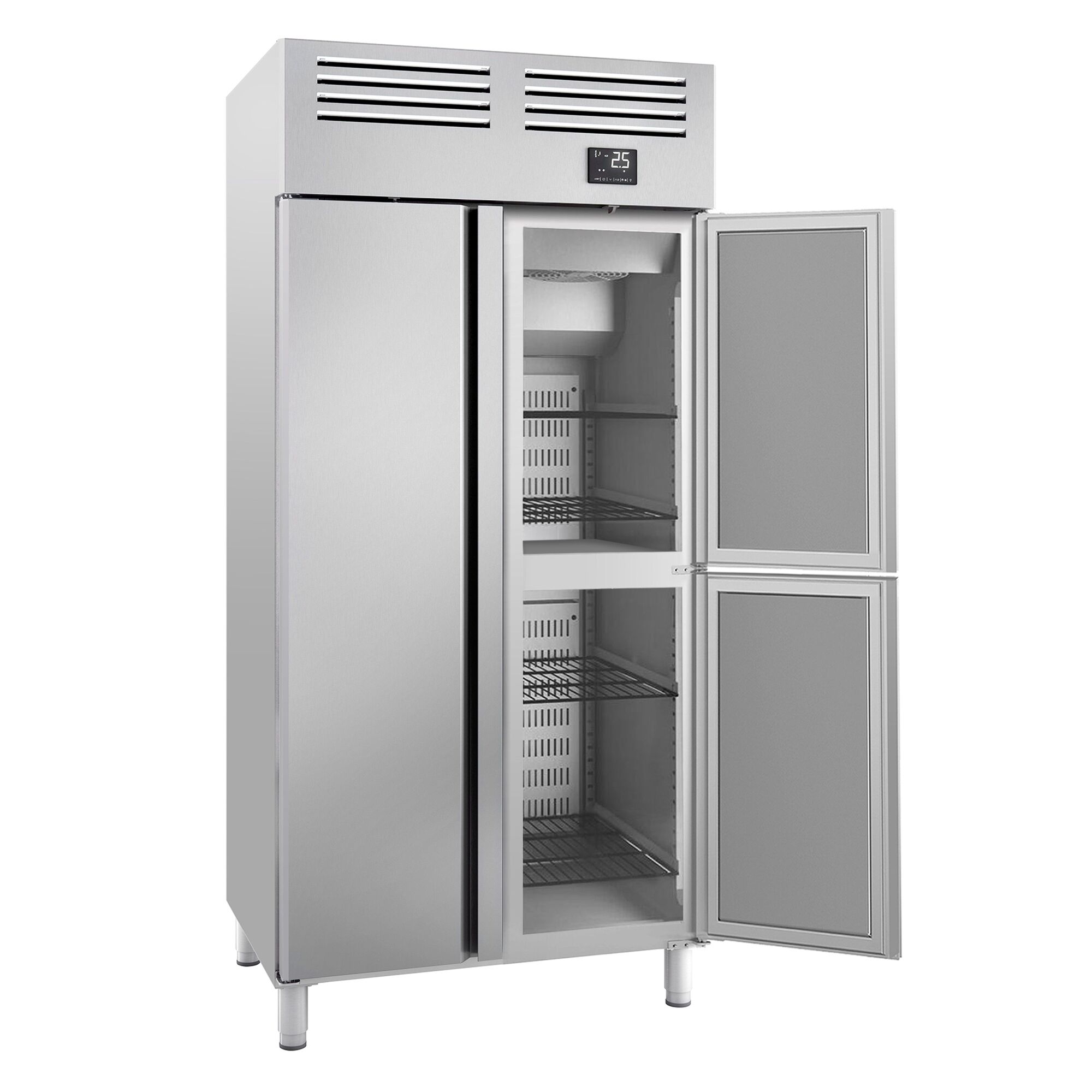 Külmkapp PREMIUM PLUS GN1/1, 745l, 1 täisuks+2 poolust