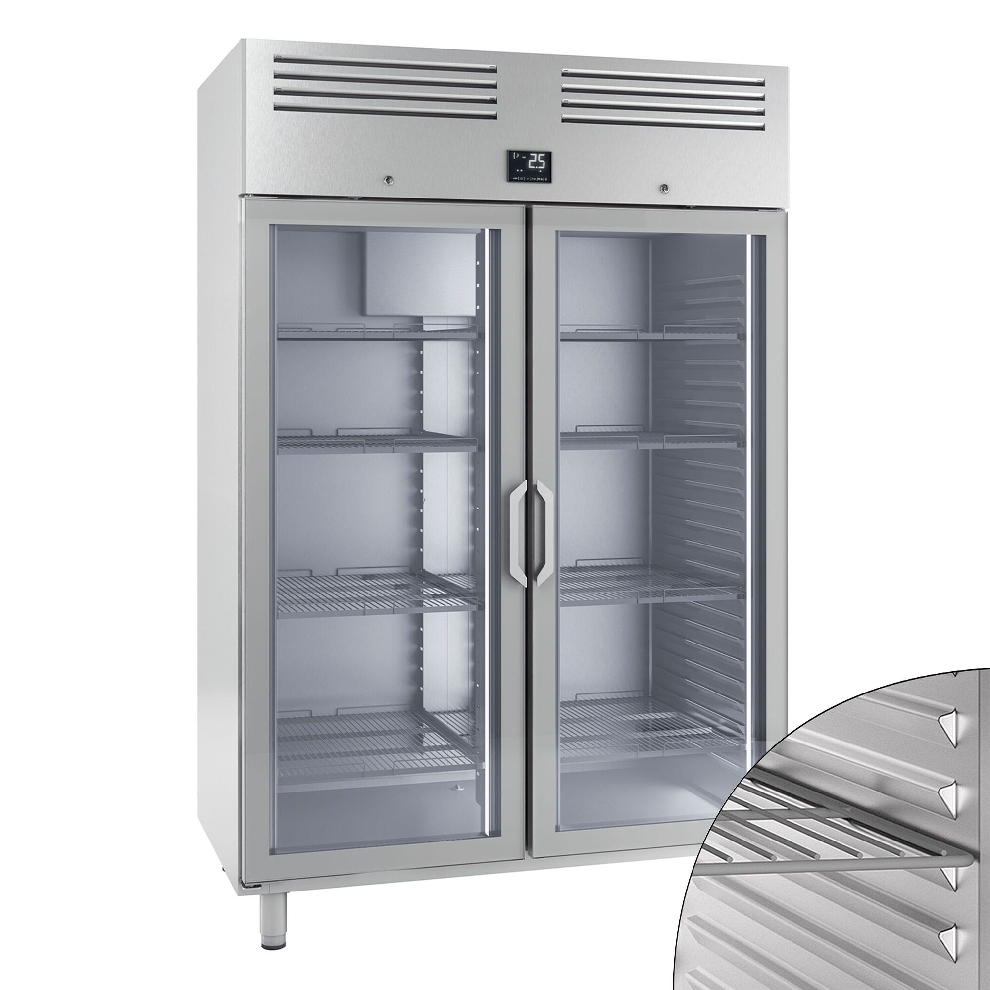 Vitriinkülmik PREMIUM PLUS GN2/1, 1240l