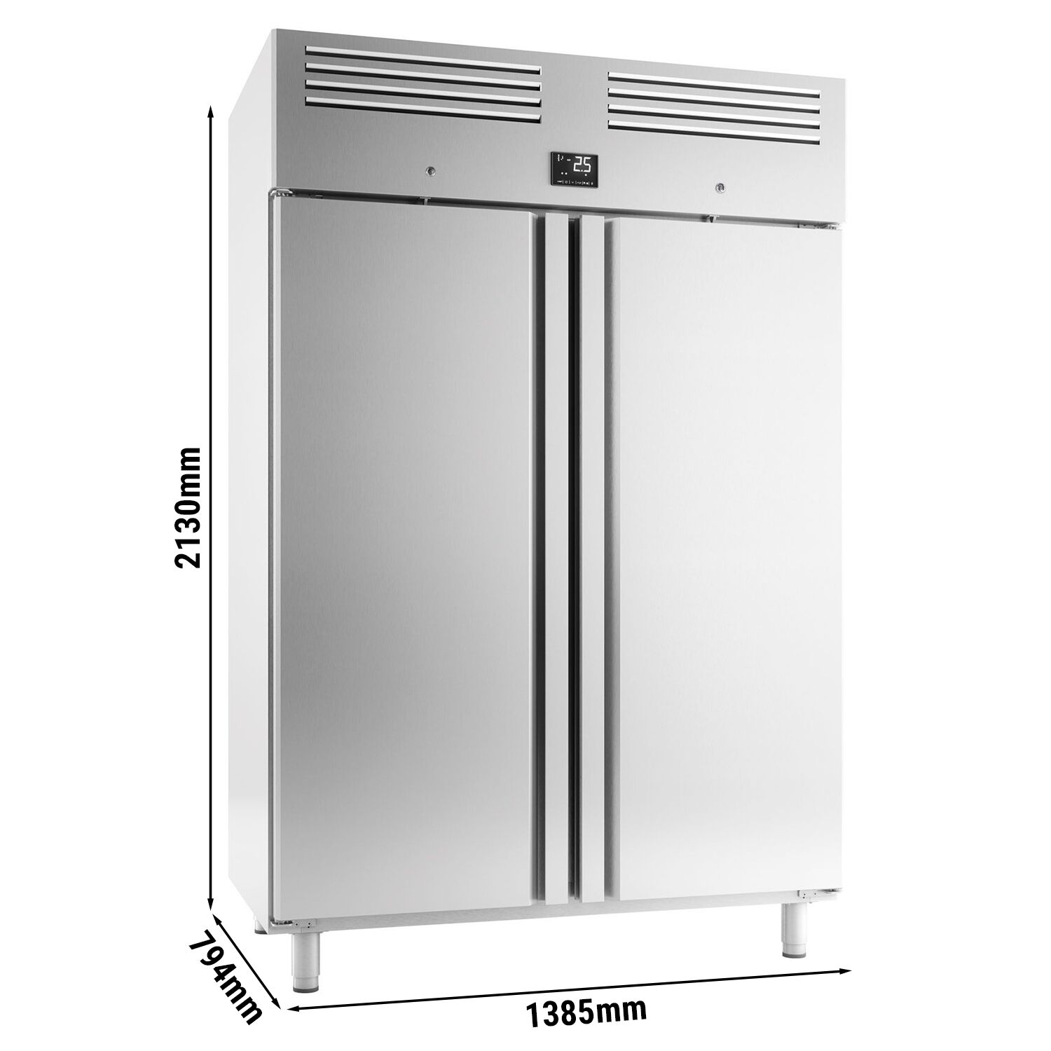 Külmkapp PREMIUM PLUS GN2/1, 1240l, 2 ust