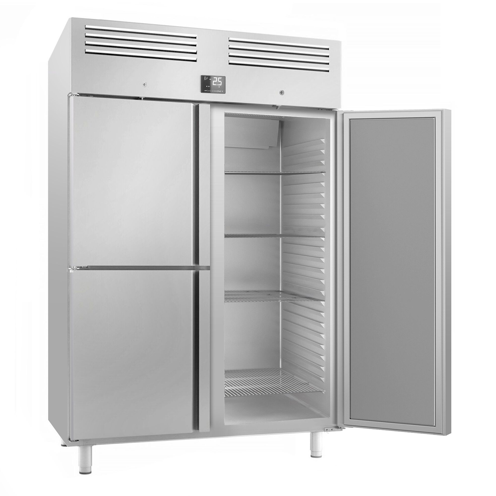 Külmkapp PREMIUM PLUS GN2/1, 1240l, 1 täisuks+2 poolust