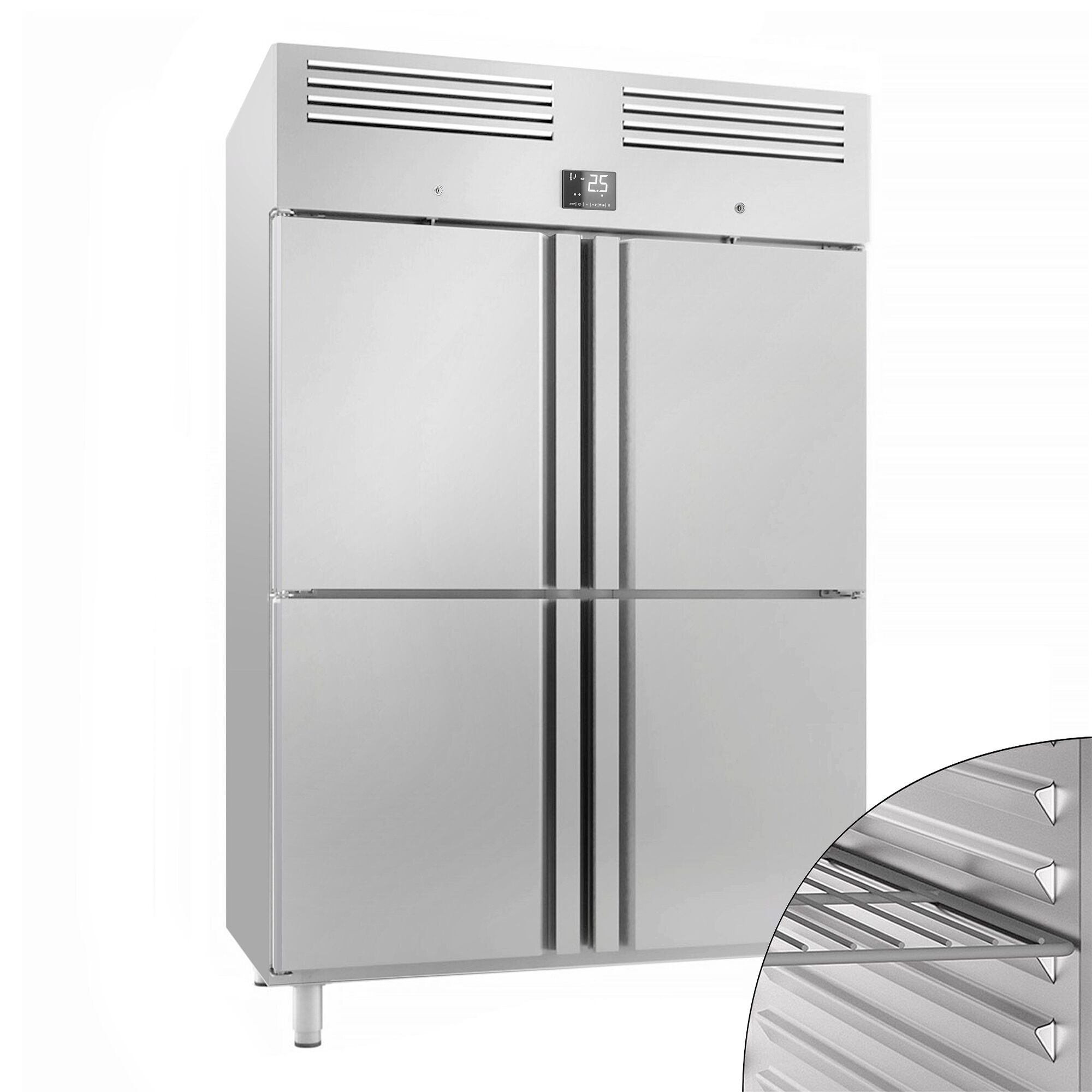 Külmkapp PREMIUM PLUS GN2/1, 1240l, 4 poolust