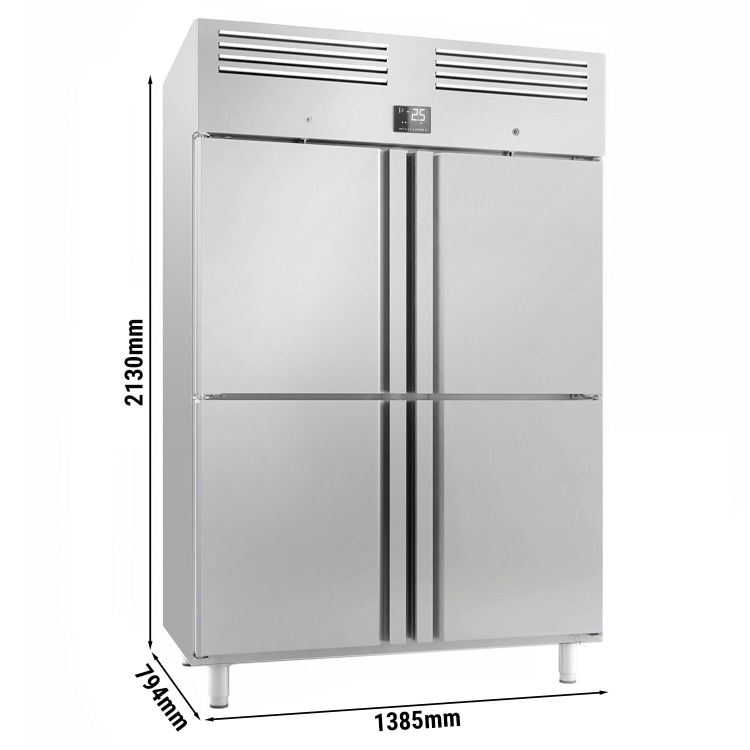 Külmkapp PREMIUM PLUS GN2/1, 1240l, 4 poolust