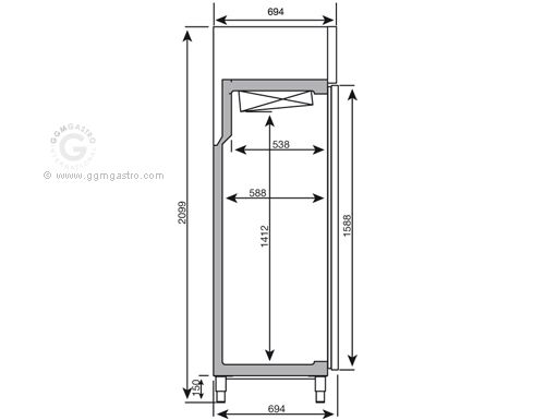 Vitriinkülmik PREMIUM PLUS GN1/1, 325l