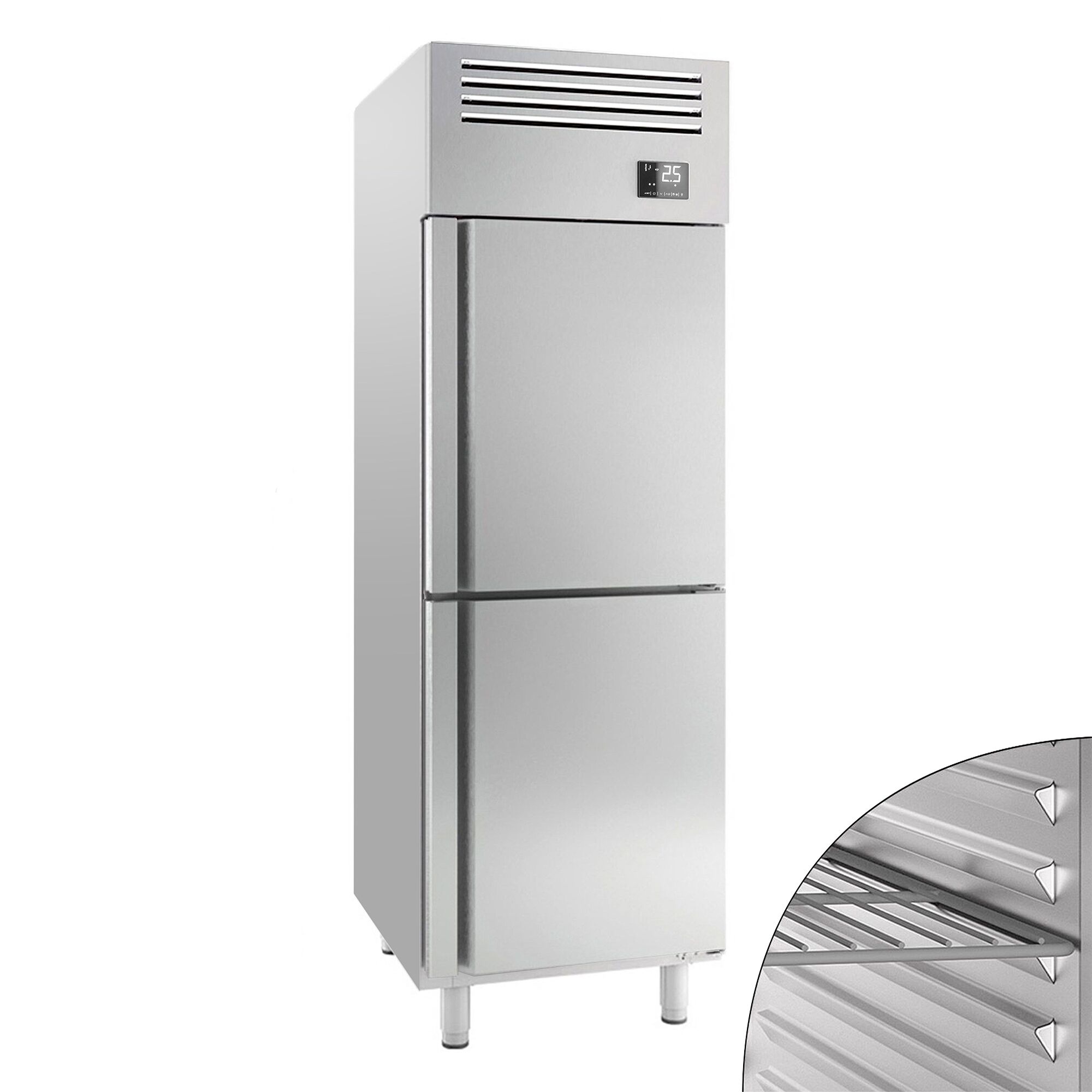 Külmkapp PREMIUM PLUS GN2/1, 560l, 2 poolust