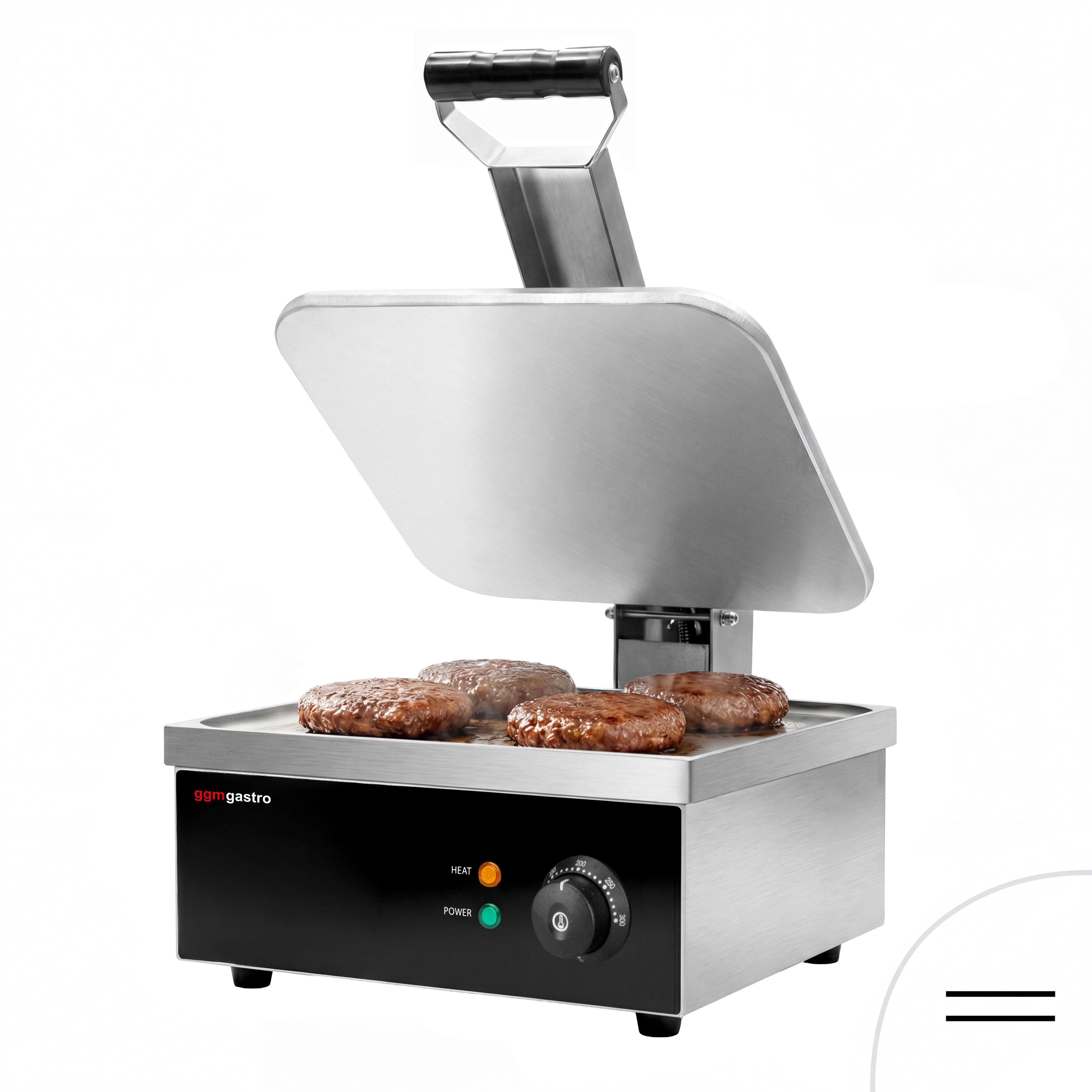 Digitaalne kontaktgrill 2,2kW, siledad plaadid