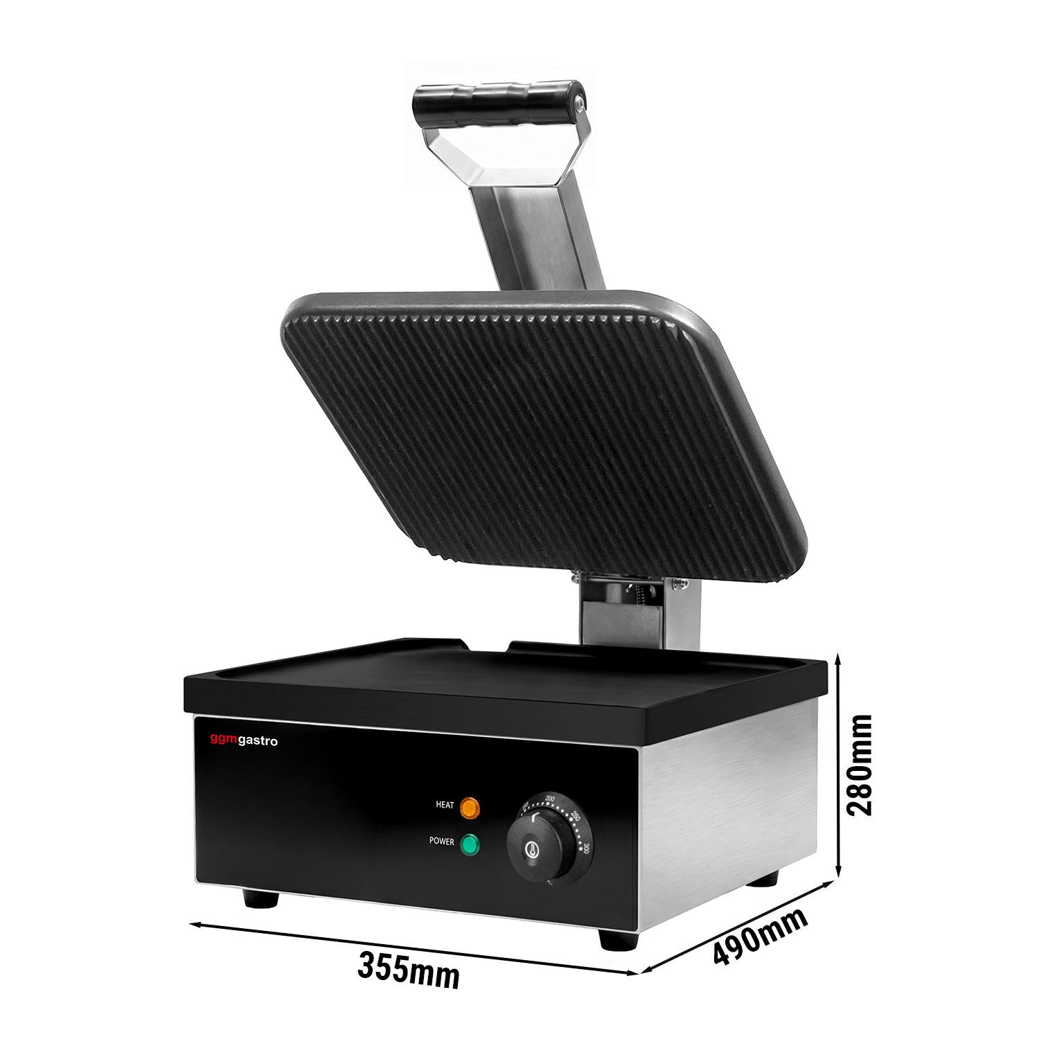 Digitaalne kontaktgrill 2,2kW, ribiline/sile