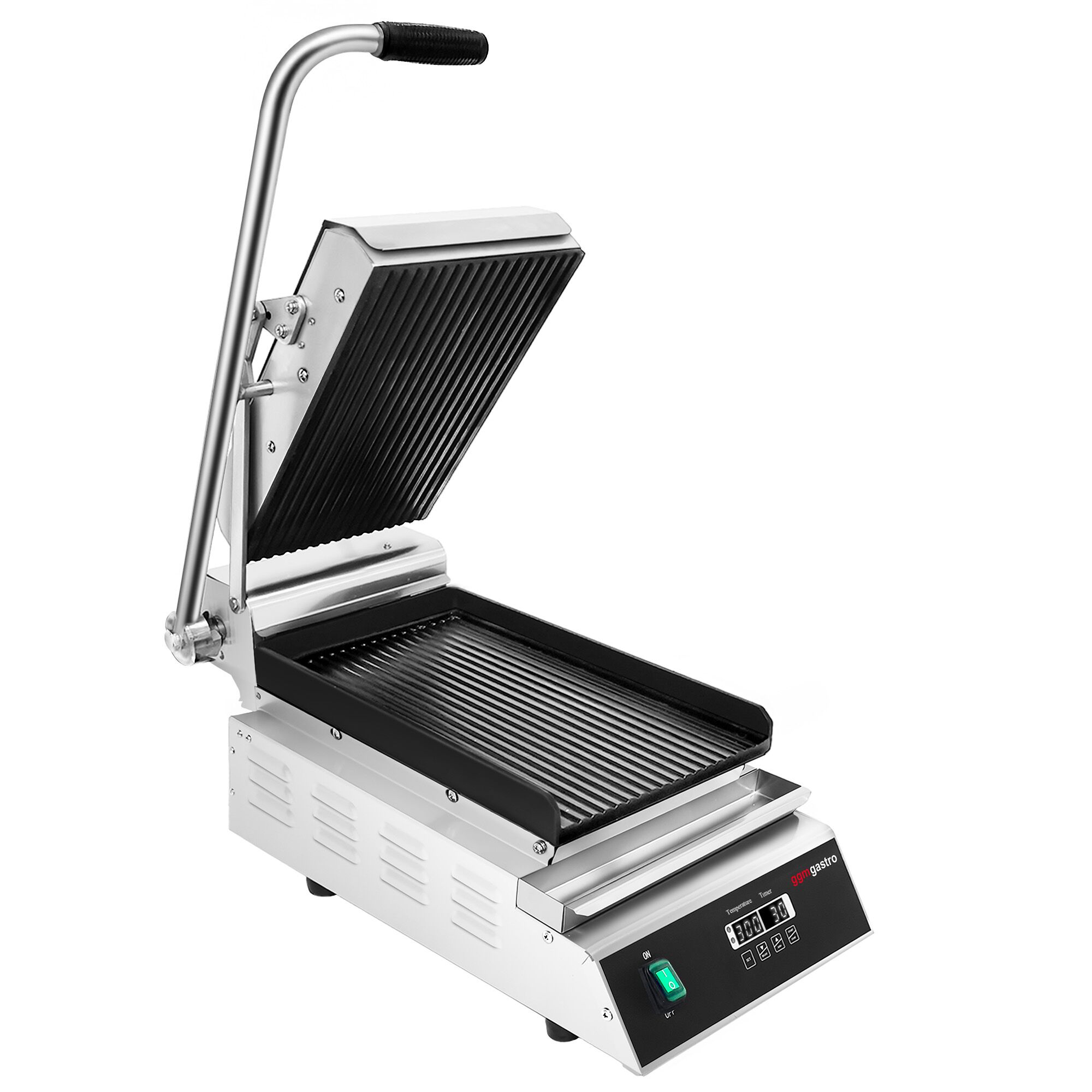 Digitaalne kontaktgrill 2,8kW, ribilised plaadid