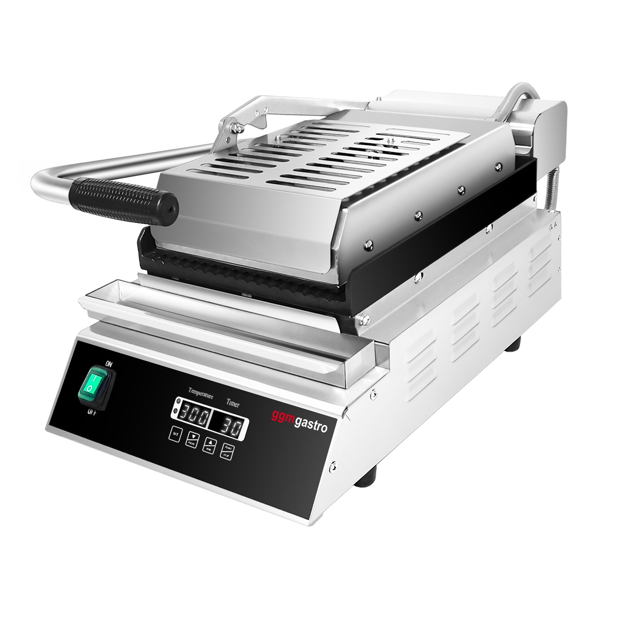Digitaalne kontaktgrill 2,8kW, ribilised plaadid