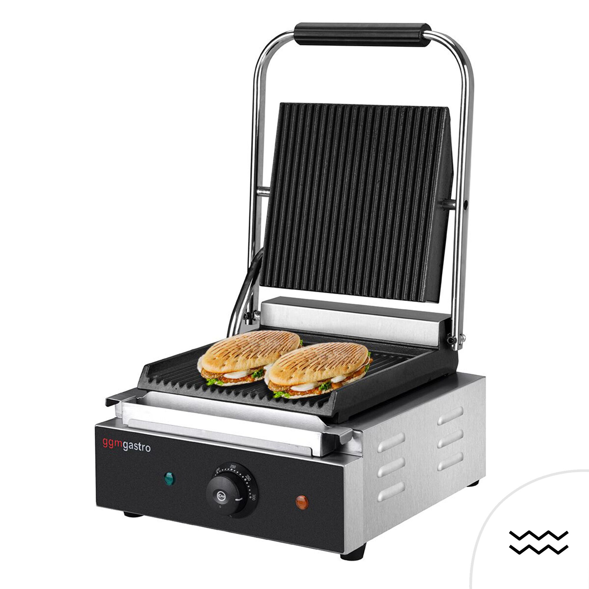Digitaalne kontaktgrill 1,8kW, ribilised plaadid