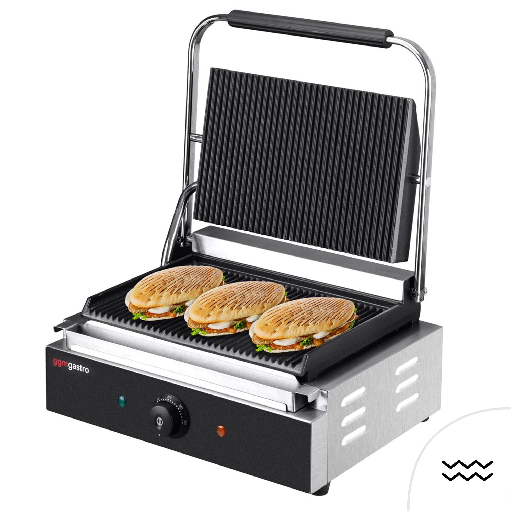 Digitaalne kontaktgrill 2,2kW, ribilised plaadid