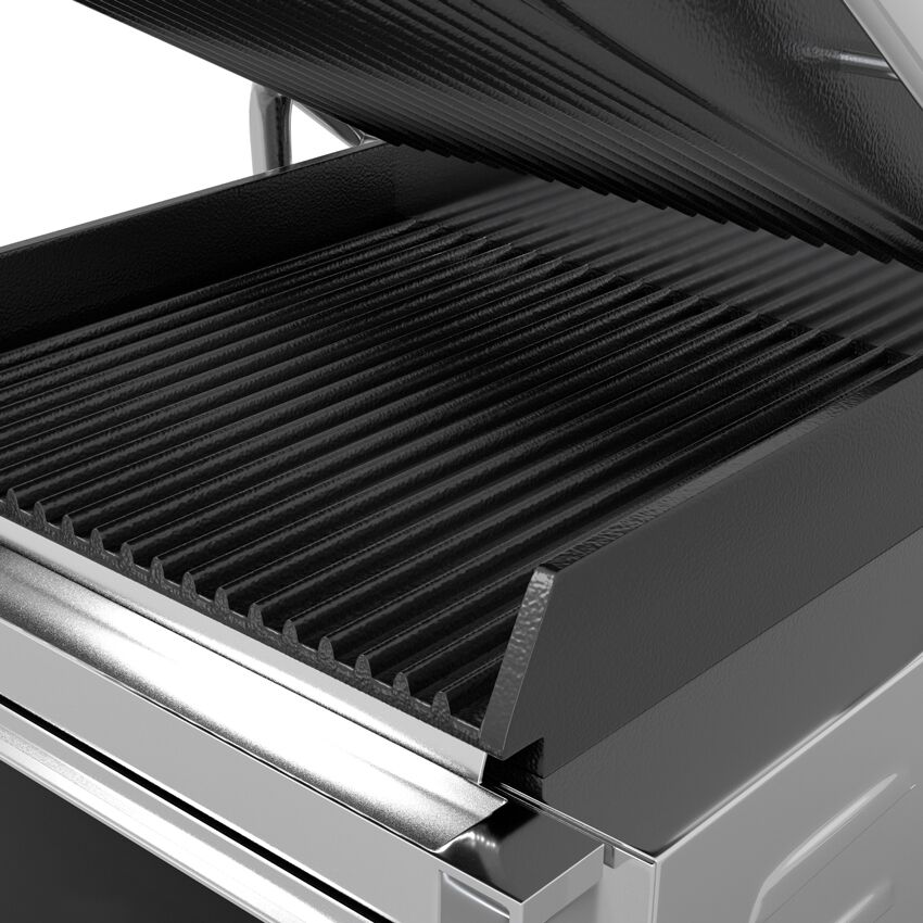 Digitaalne kontaktgrill 2,2kW, ribilised plaadid