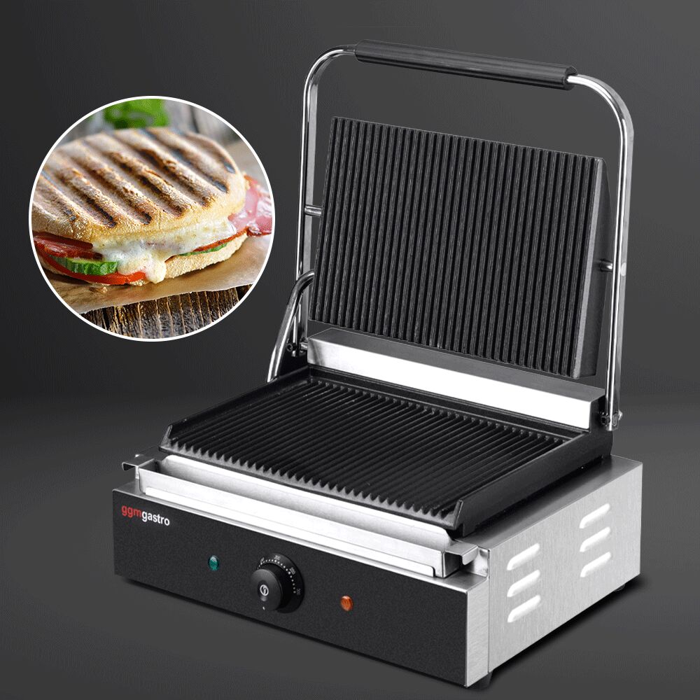 Digitaalne kontaktgrill 2,2kW, ribilised plaadid