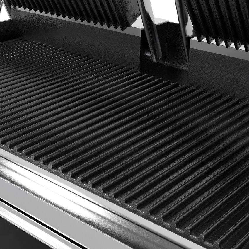 Digitaalne kontaktgrill 3,6kW, ribilised plaadid