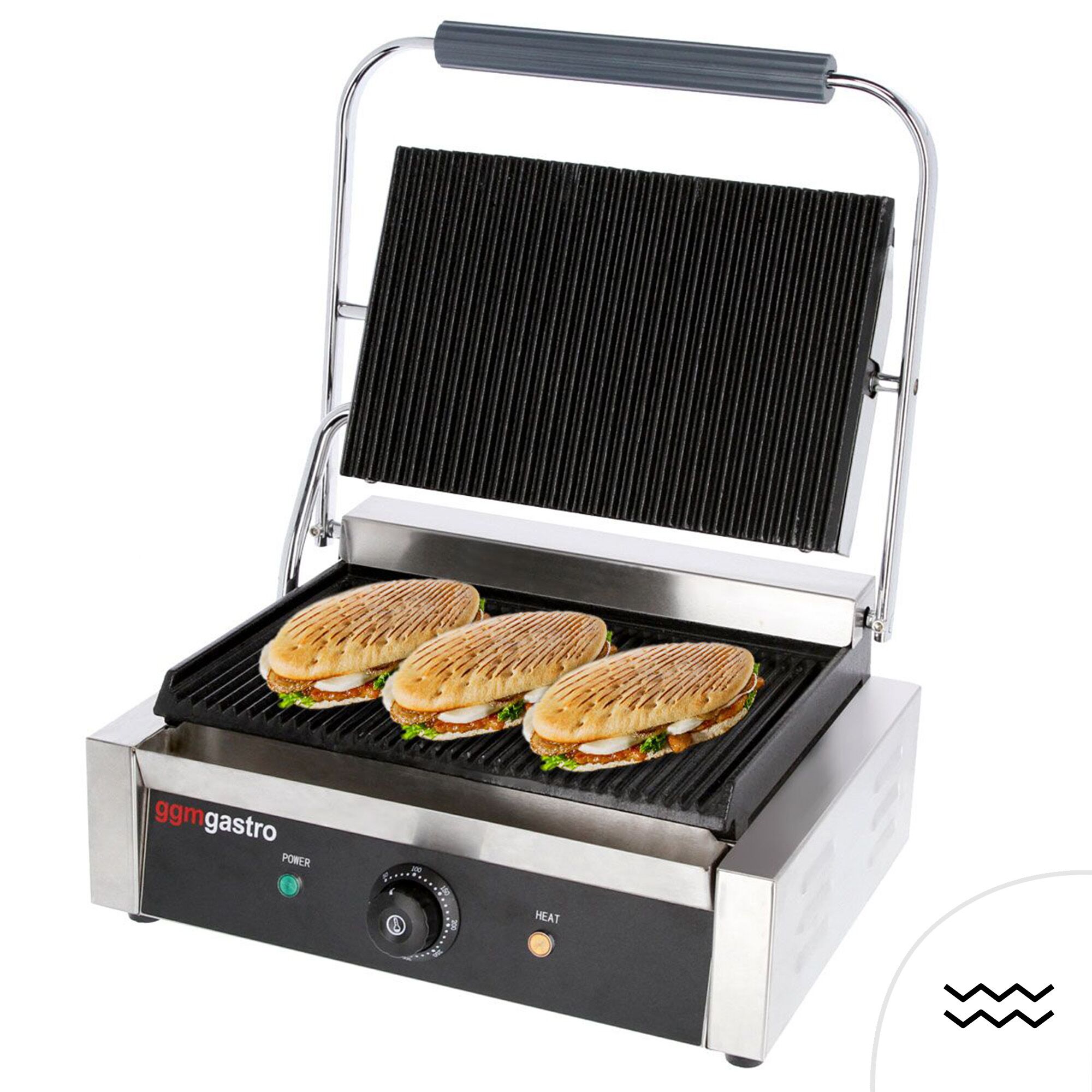 Kontaktgrill ribiline 3kW