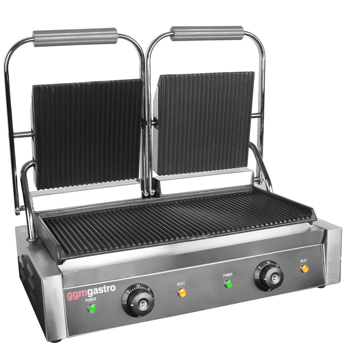 Digitaalne kontaktgrill 4,4kW, ribilised plaadid