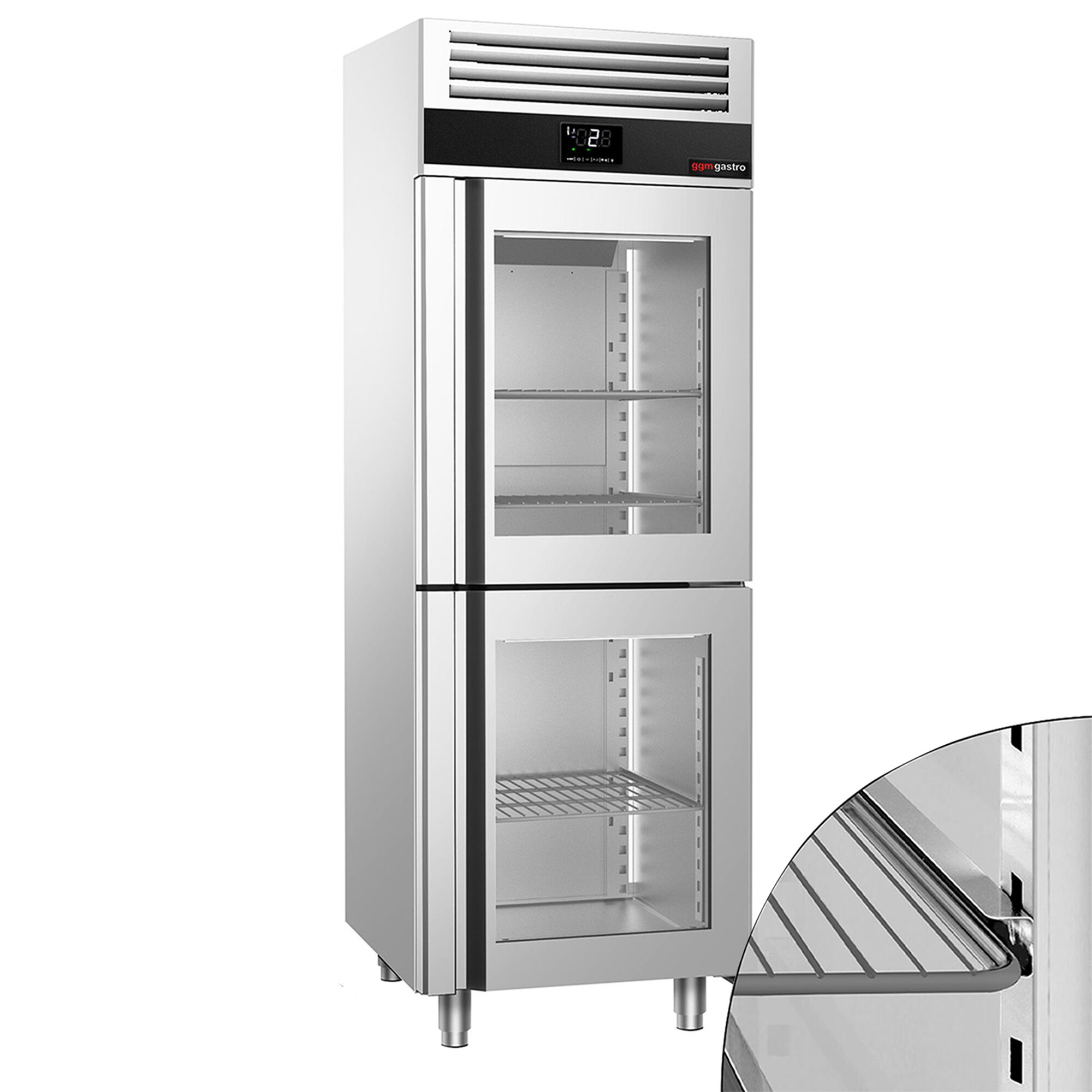 Vitriinkülmik PREMIUM GN2/1, 700l, 2 klaasust