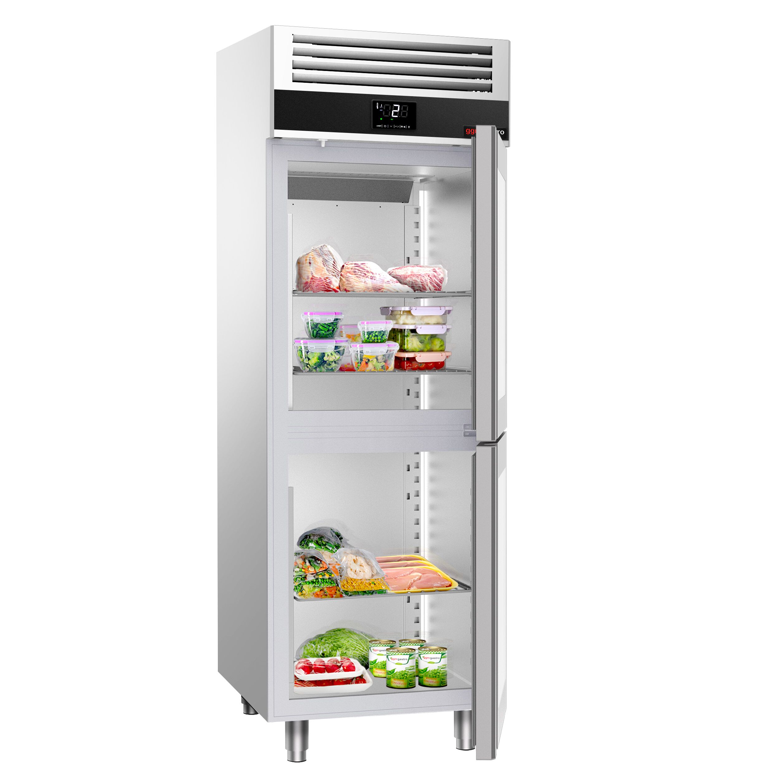 Vitriinkülmik PREMIUM GN2/1, 700l, 2 klaasust