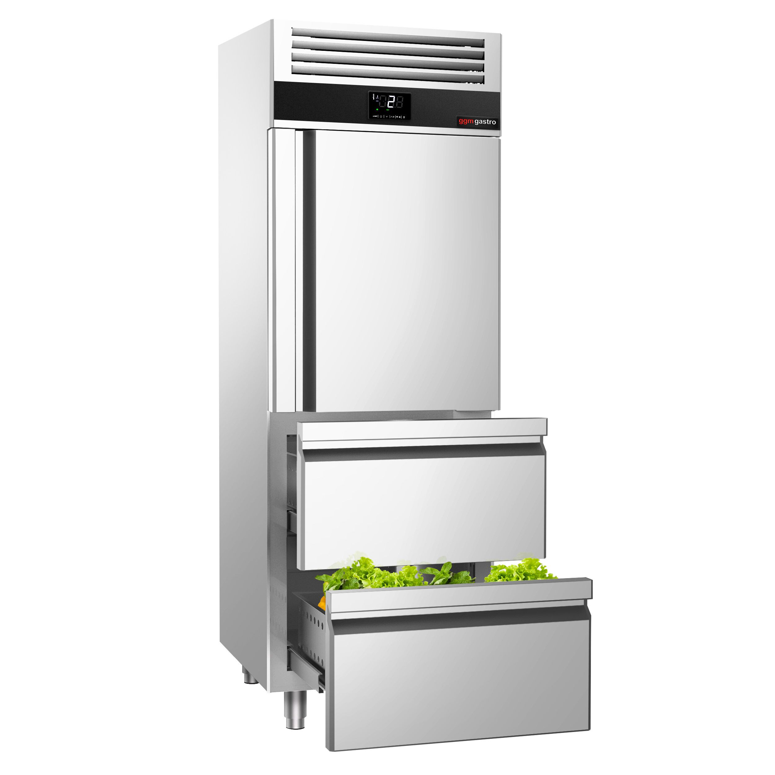 Külmkapp PREMIUM GN2/1, 700l, 1 uks+2 sahtlit