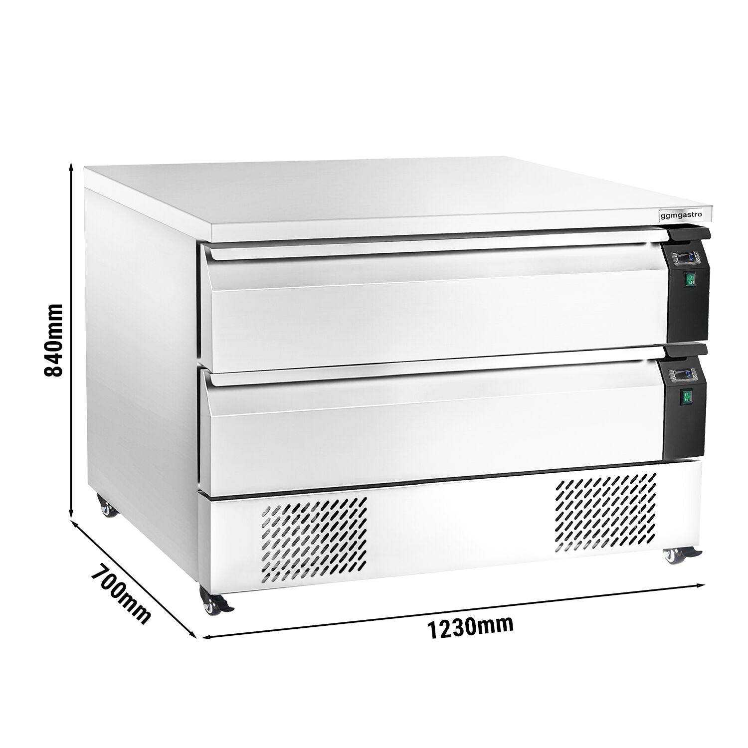 Külmlaud 1230mm, 2 sahtlit