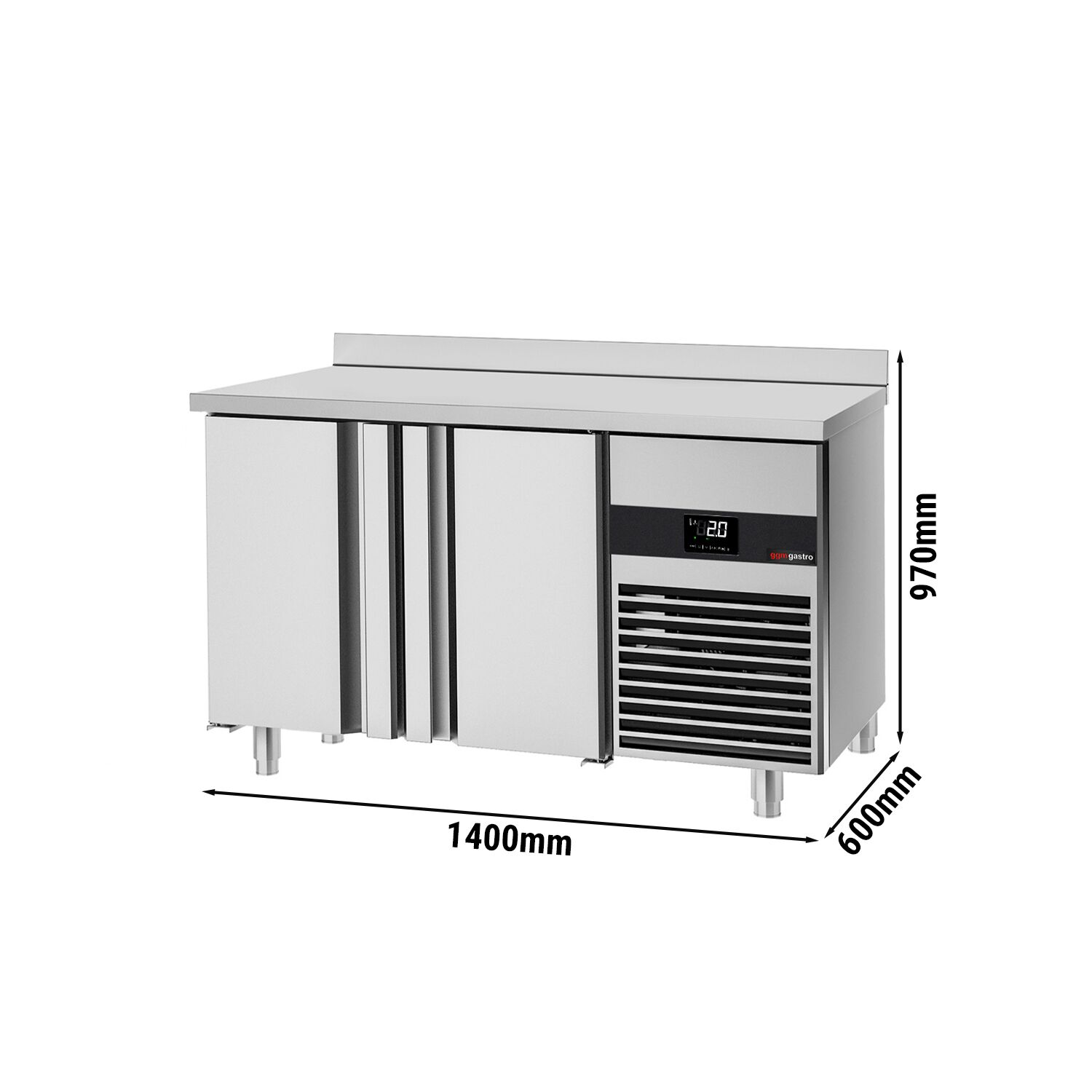Külmlaud PREMIUM 1400×600mm, 2 ust