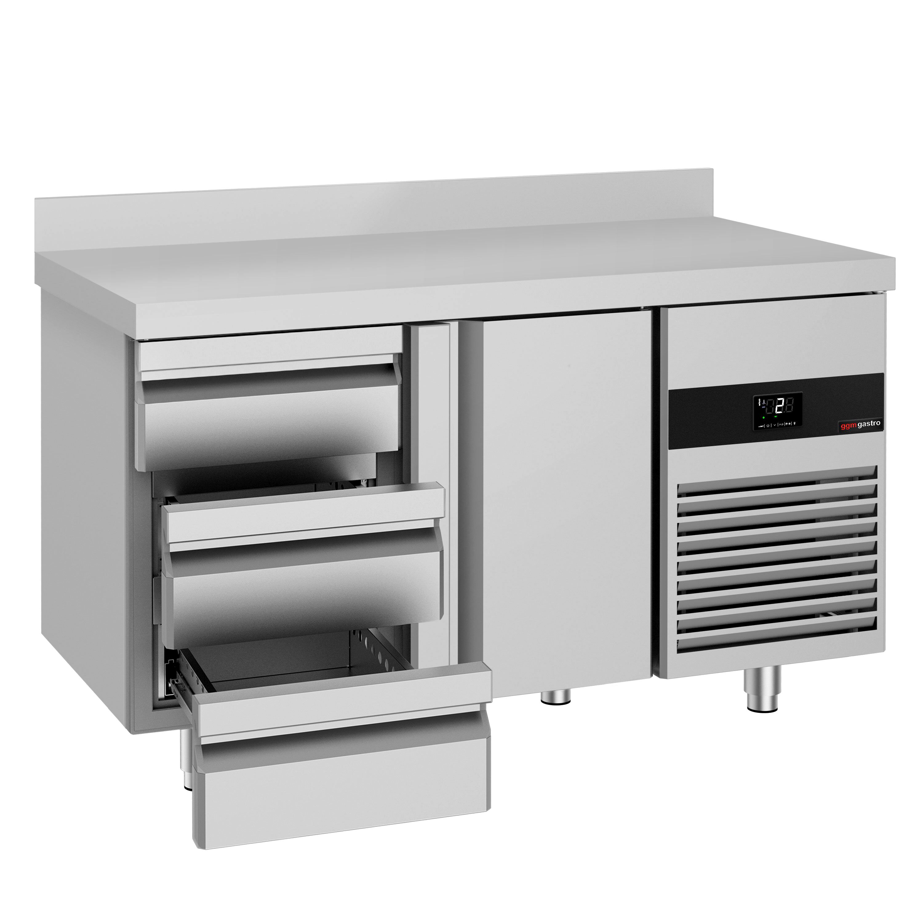 Külmlaud PREMIUM 1400×700mm, 1 uks ja 3 sahtlit