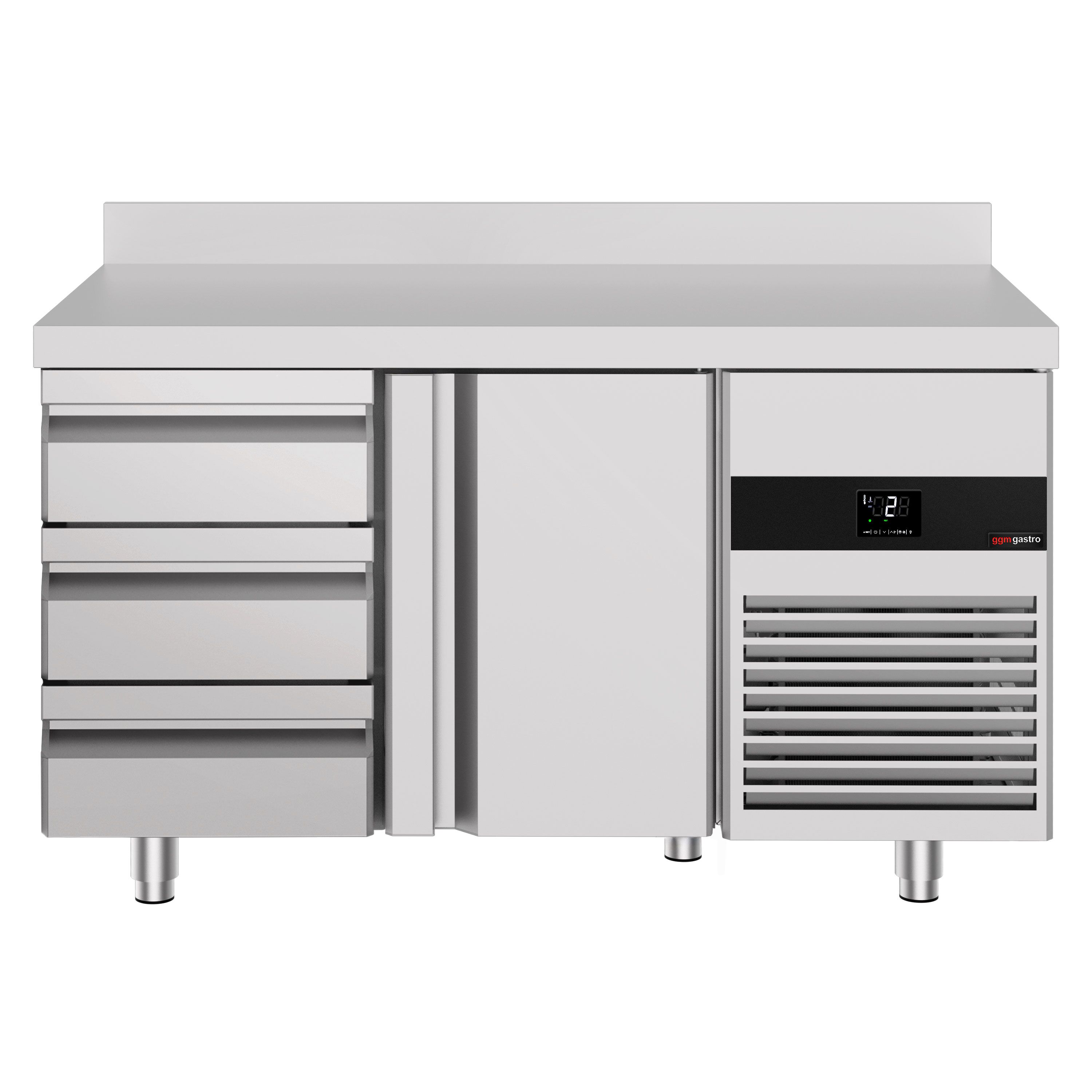 Külmlaud PREMIUM 1400×700mm, 1 uks ja 3 sahtlit