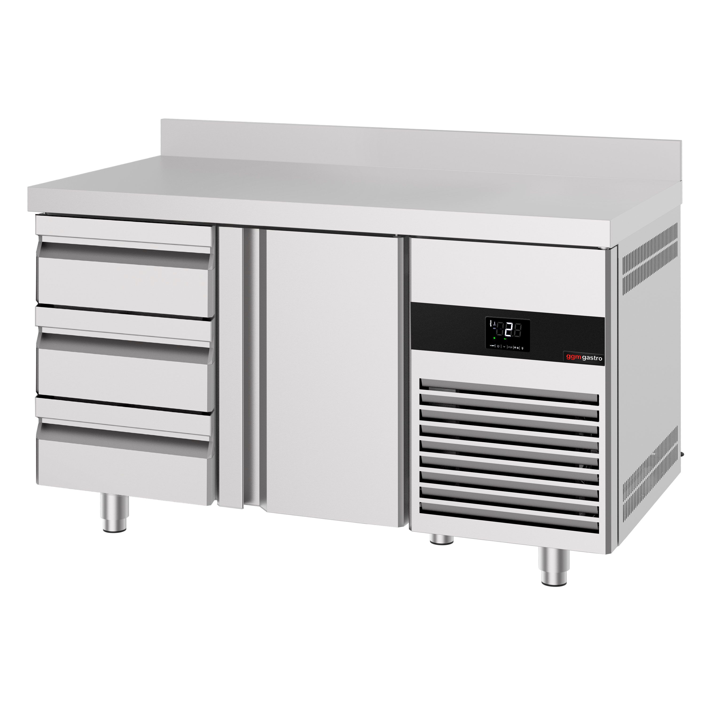 Külmlaud PREMIUM 1400×700mm, 1 uks ja 3 sahtlit