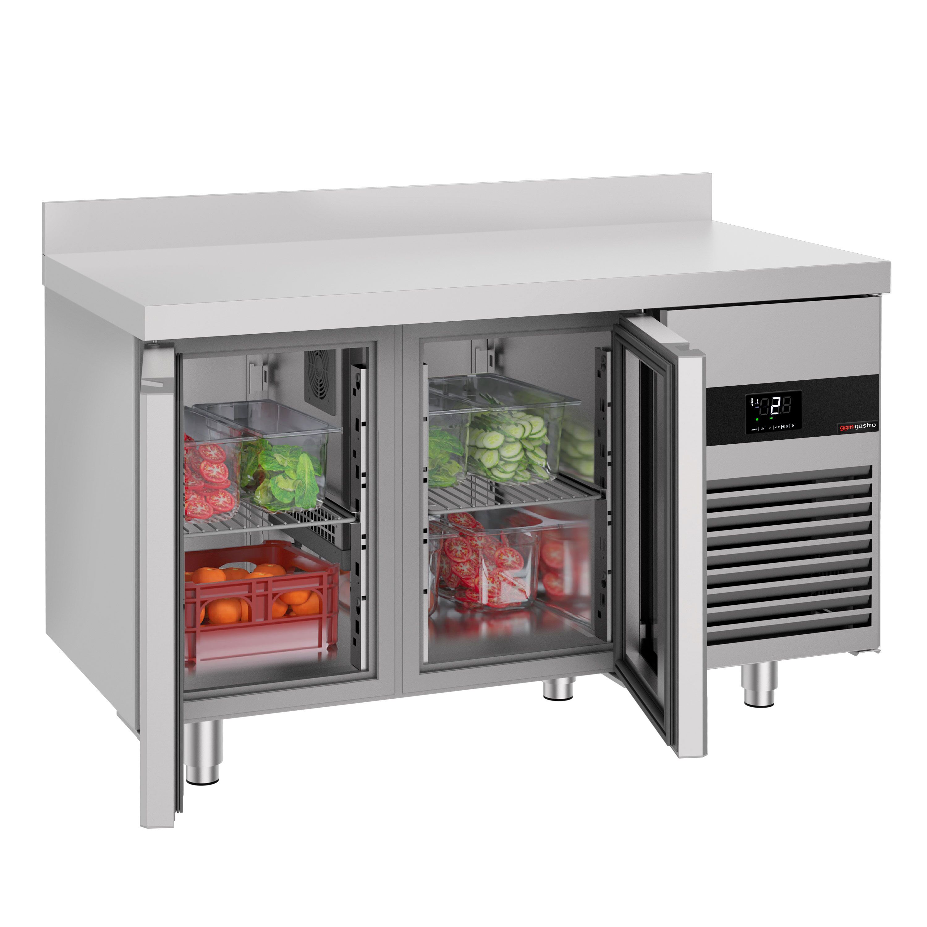 Külmlaud PREMIUM 1400×700mm, klaasuksed