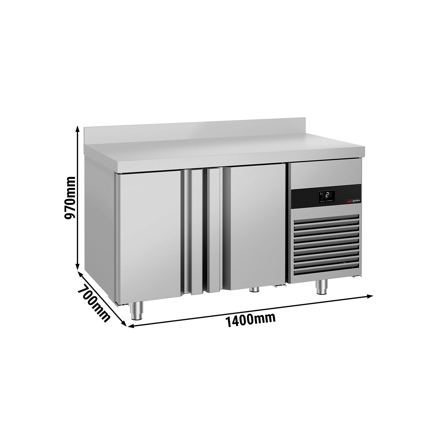Külmlaud PREMIUM 1400×700mm, 2 ust