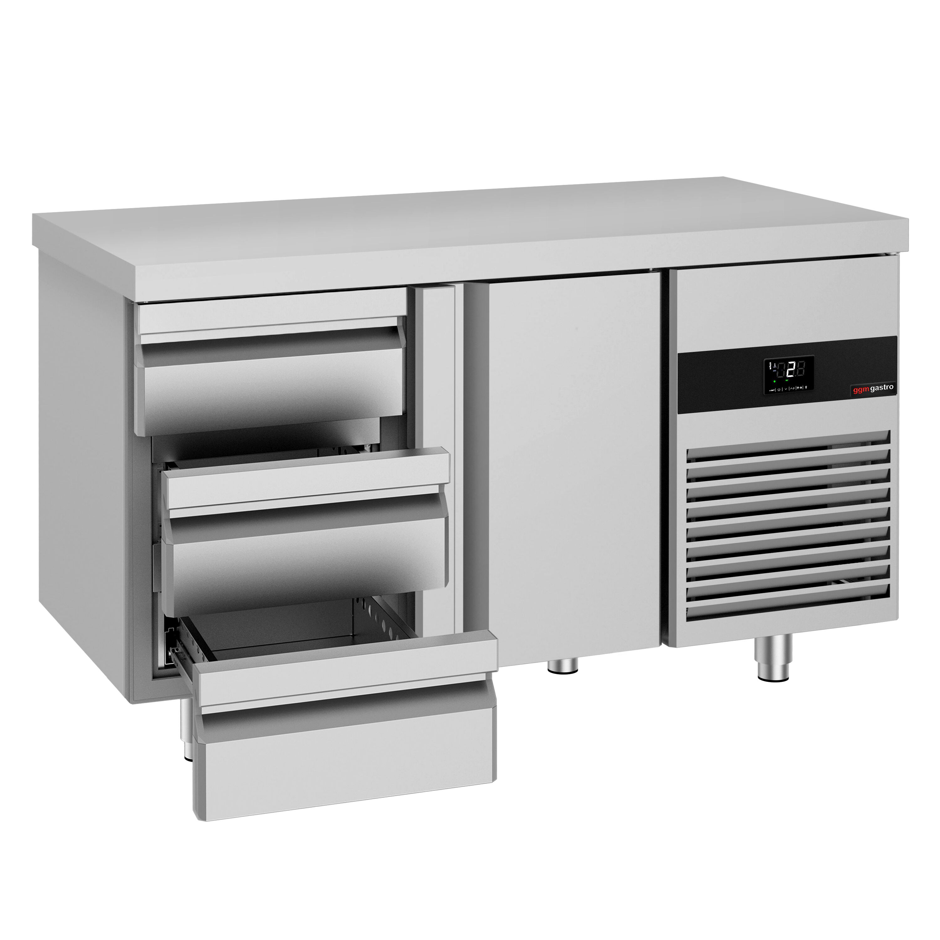 Külmlaud PREMIUM 1400×700mm, 1 uks ja 3 sahtlit
