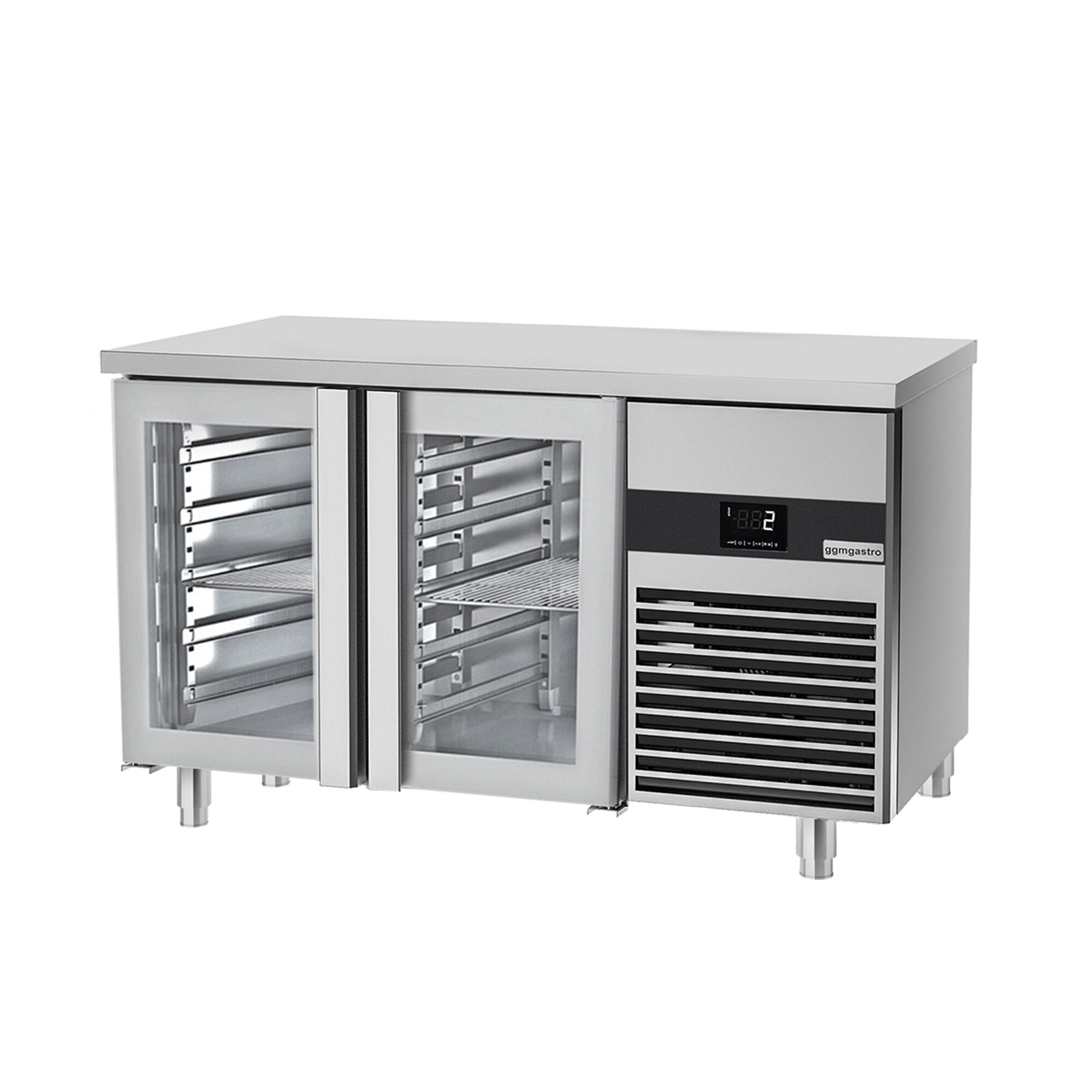 Külmlaud PREMIUM 1400×700mm, klaasuksed