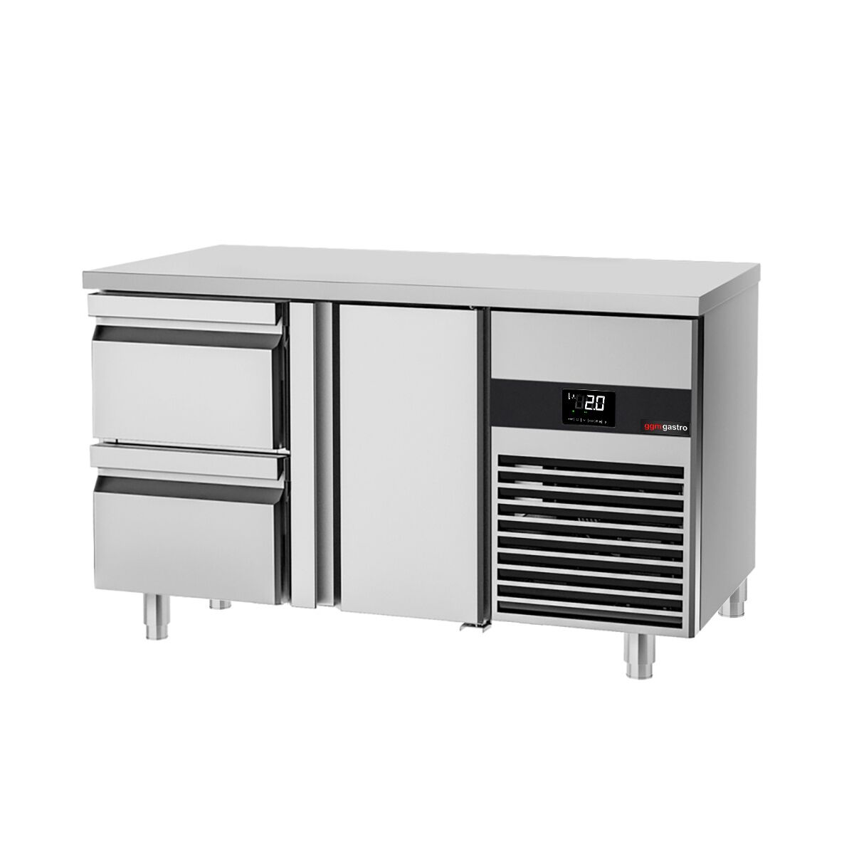 Külmlaud PREMIUM 1400×700mm, 1 uks ja 2 sahtlit
