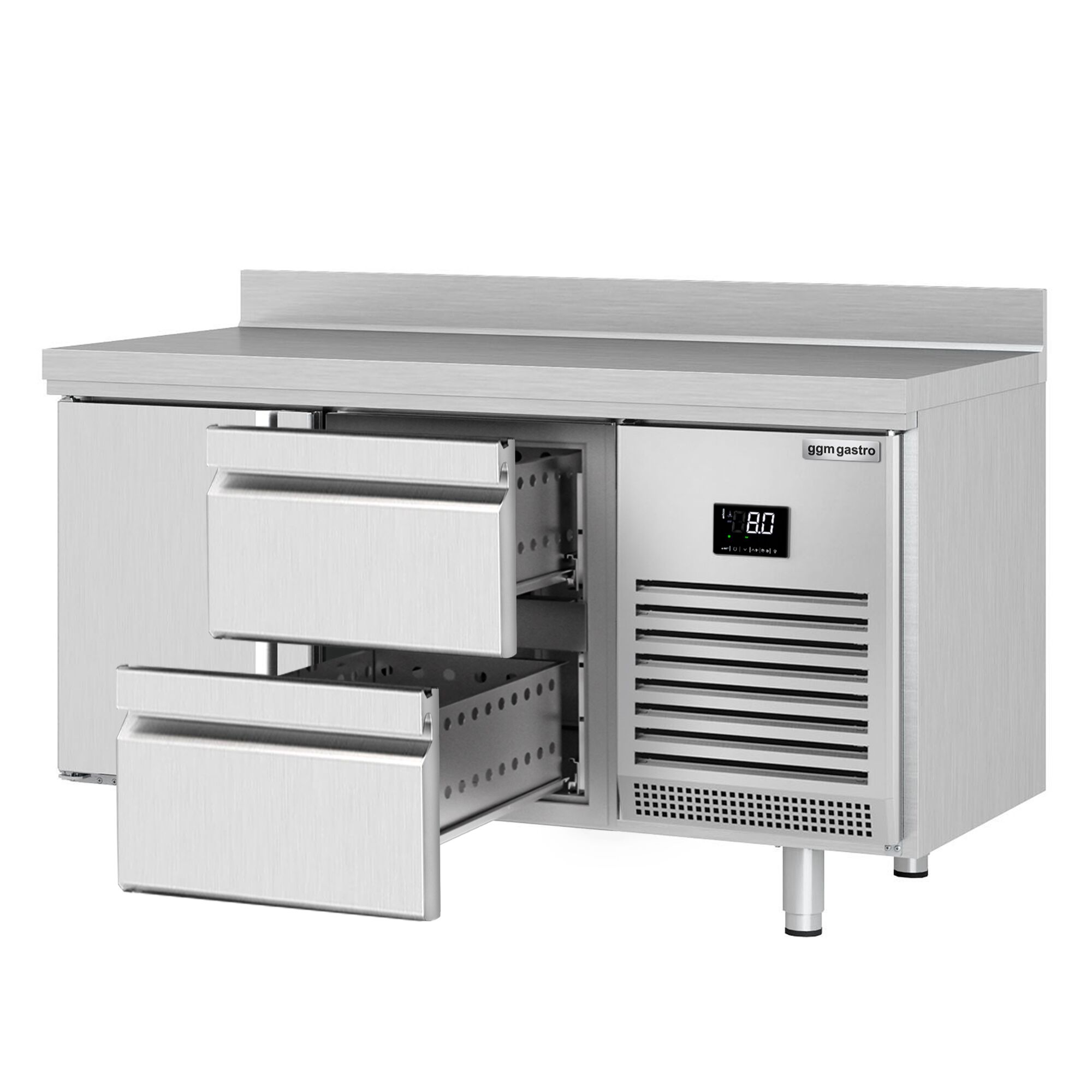 Külmlaud PREMIUM PLUS 1468×600mm, 1 uks ja 2 sahtlit