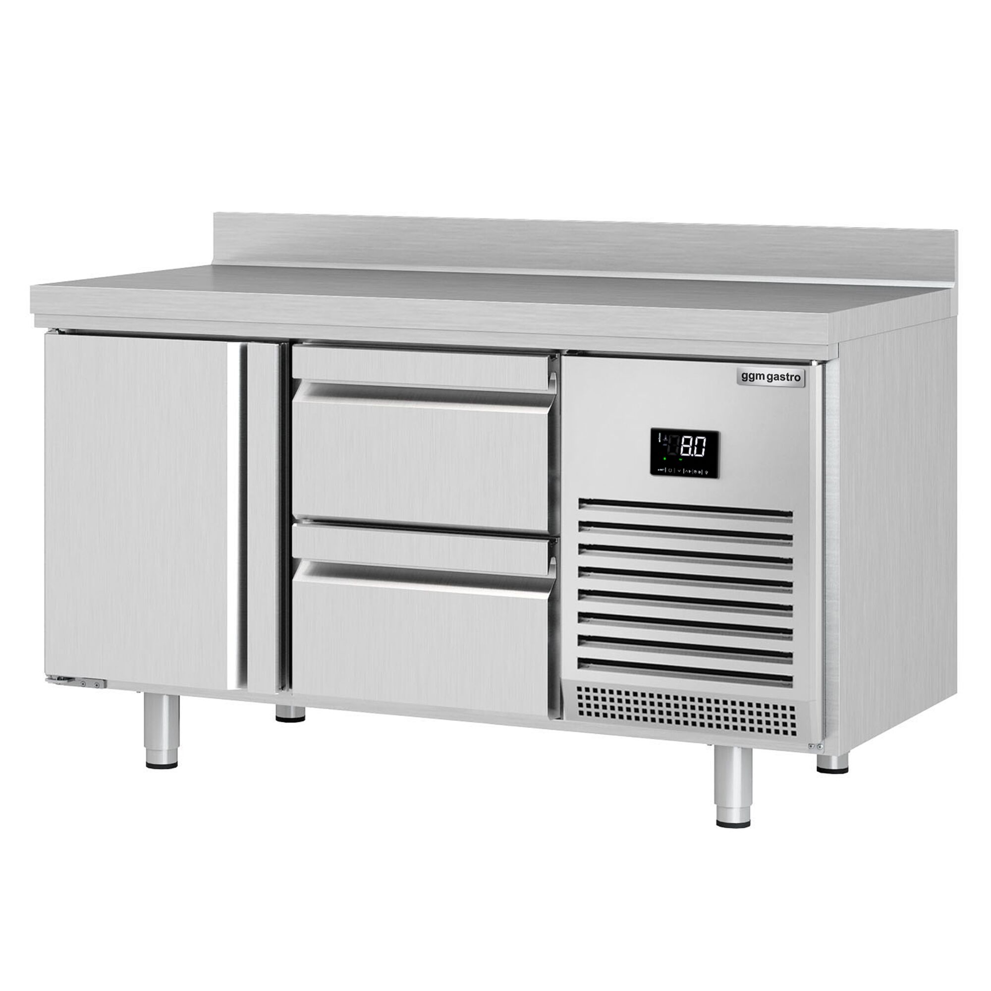 Külmlaud PREMIUM PLUS 1468×600mm, 1 uks ja 2 sahtlit