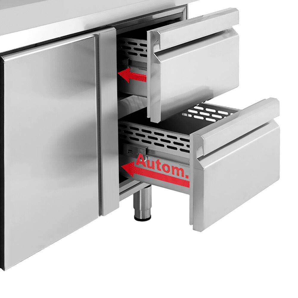 Külmlaud PREMIUM PLUS 1468×600mm, 1 uks ja 2 sahtlit