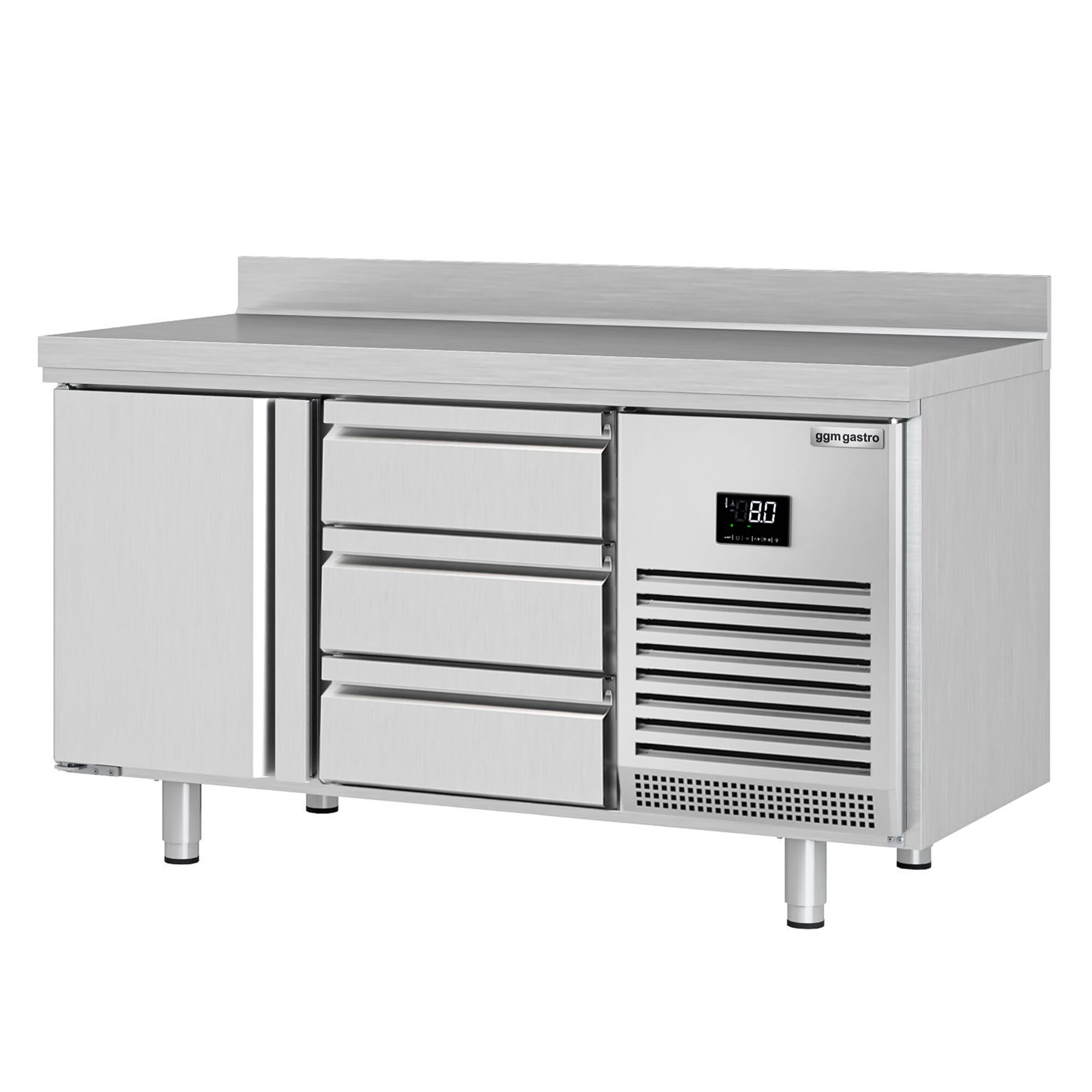 Külmlaud PREMIUM PLUS 1468×600mm, 1 uks ja 3 sahtlit