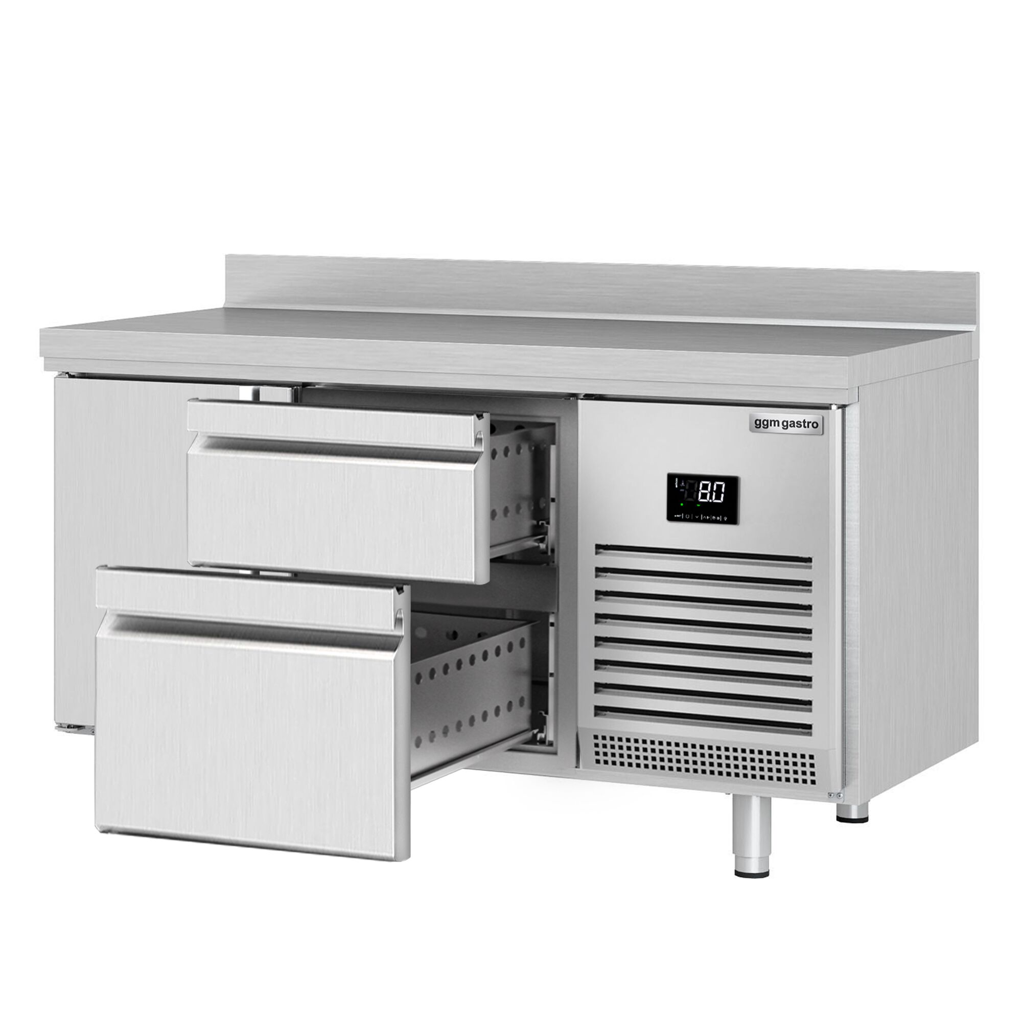 Külmlaud PREMIUM PLUS 1468×600mm, 1 uks ja 2 sahtlit