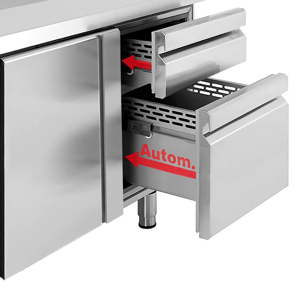 Külmlaud PREMIUM PLUS 1468×600mm, 1 uks ja 2 sahtlit